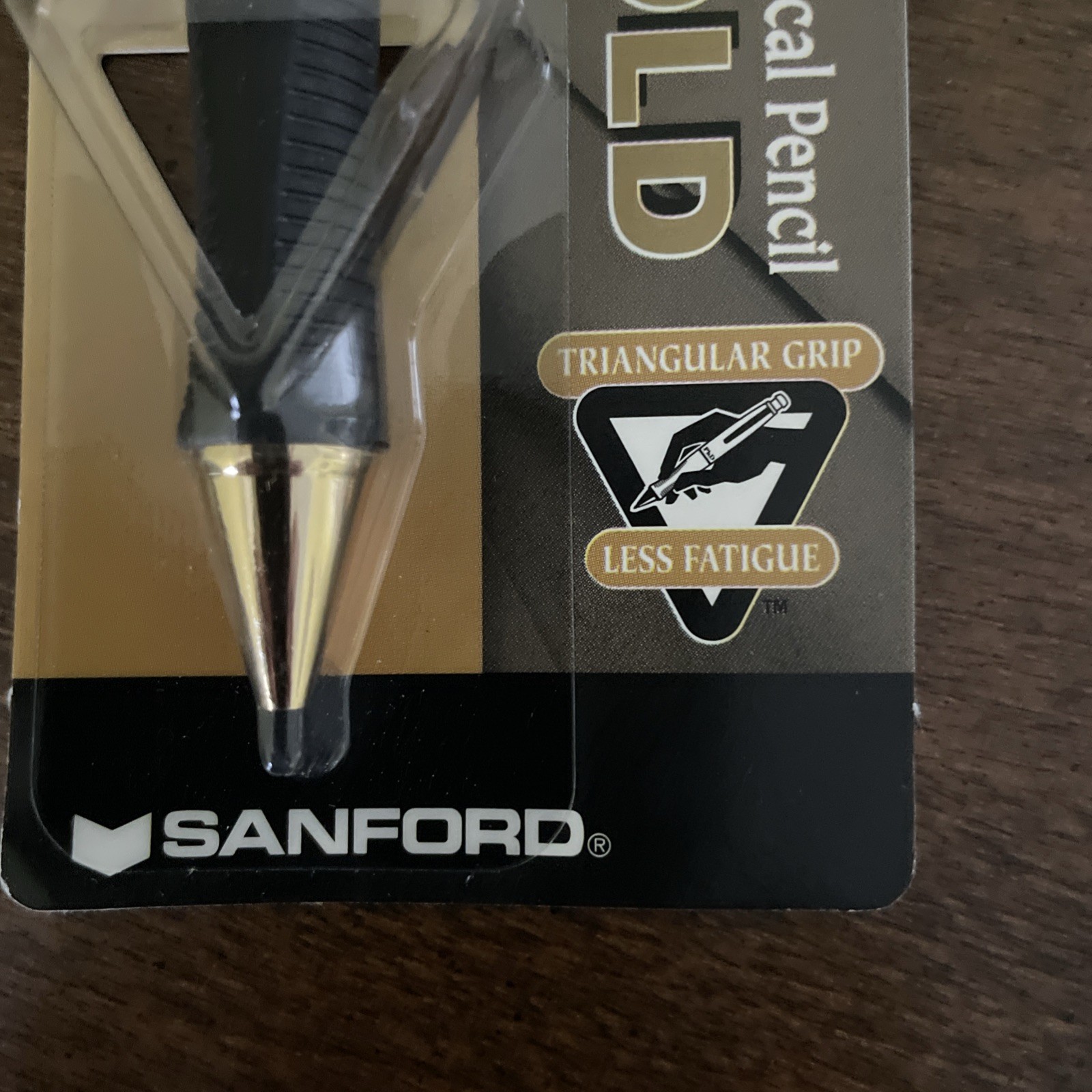 2 Vintage Sanford PhD Gold Black Mechanical Pencils Barrel 0.5mm, NOS