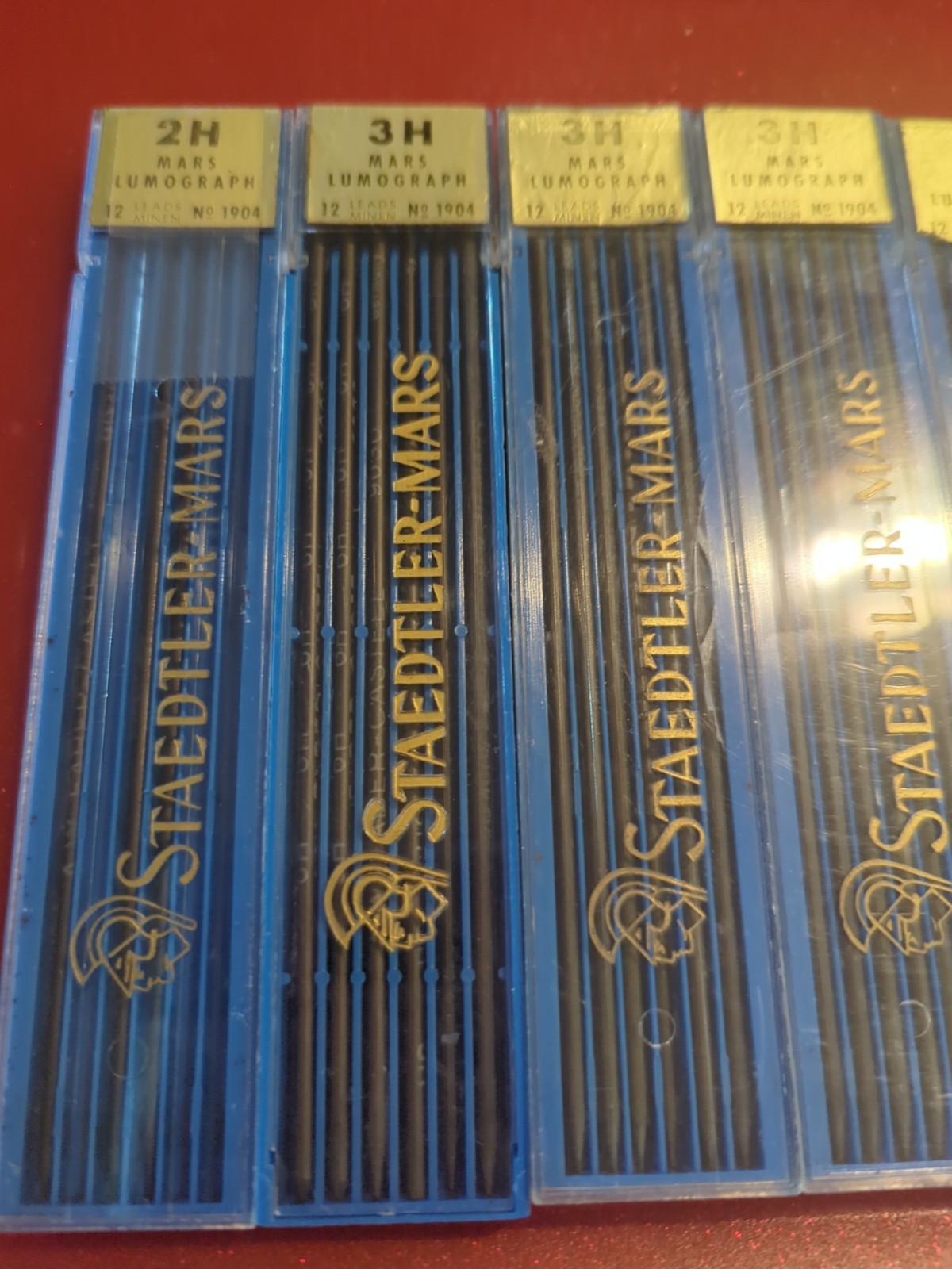 Staedtler Mars Mechanical Pencil Lead Refill Lot 4H 3H 2H F H Leads Germany 3341