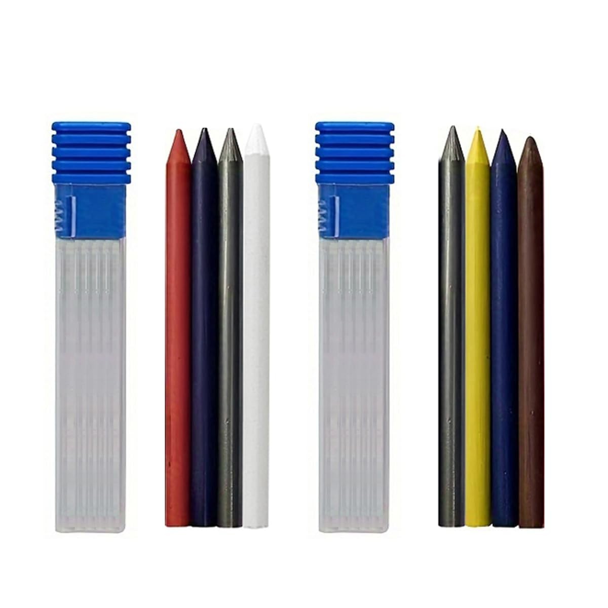5.6mm Mechanical Pencil Lead Refills, 2B/4B/6B/8B Black & Mixed Color, 2 Boxe…
