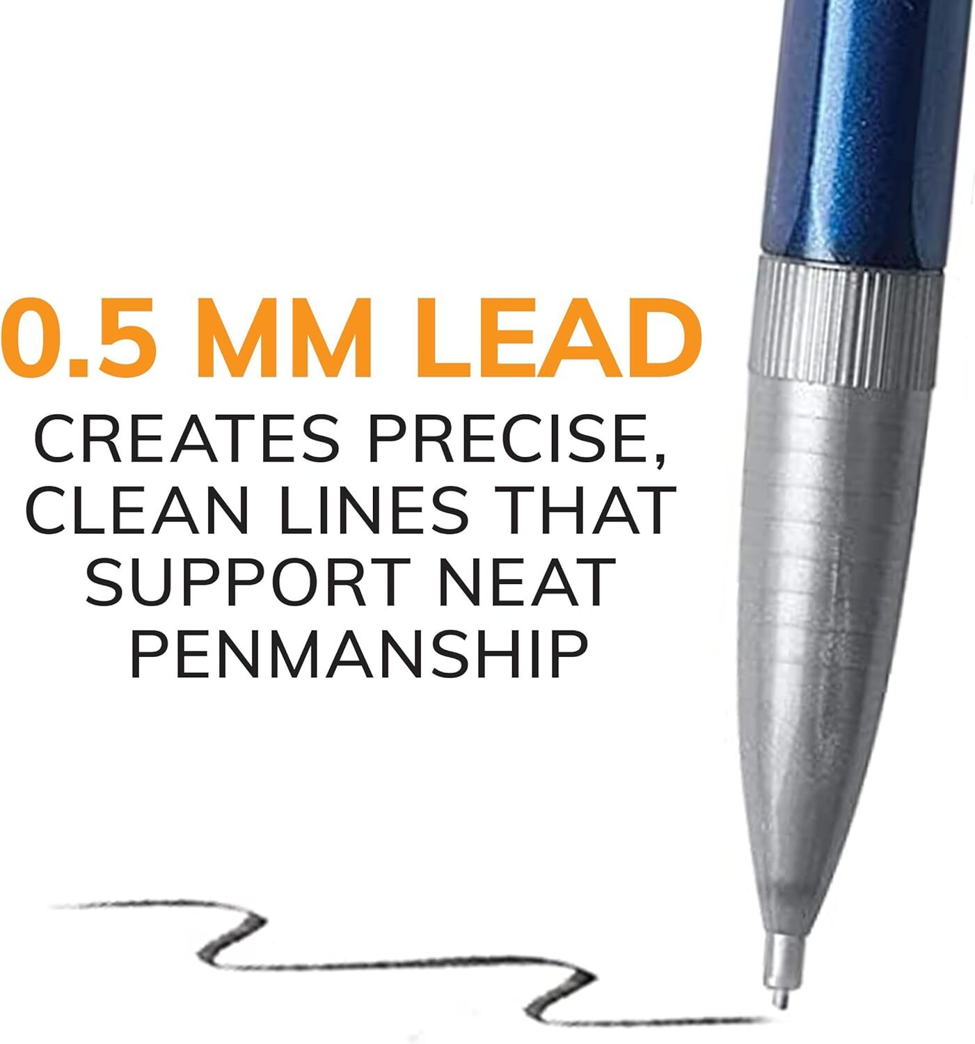 BIC Xtra-Precision Mechanical Pencil 0.5mm Fine Point Metallic Barrel 24-Count