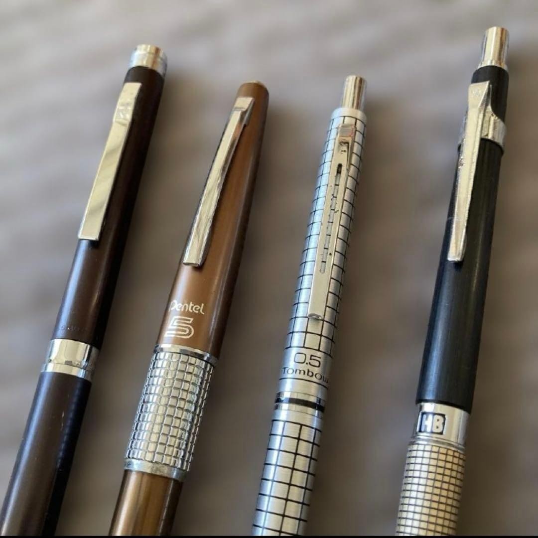 Mechanical pencil Showa retro masterpiece set of 4