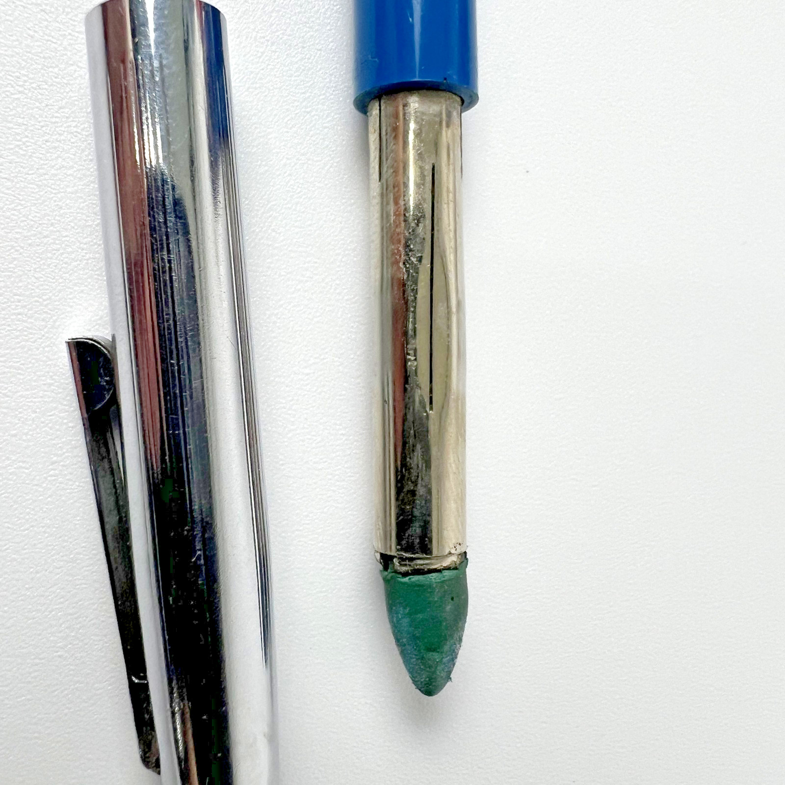 Sheaffer Mechanical Pencil Loose Lot Blue Chrome Top Wearever Leads Refills
