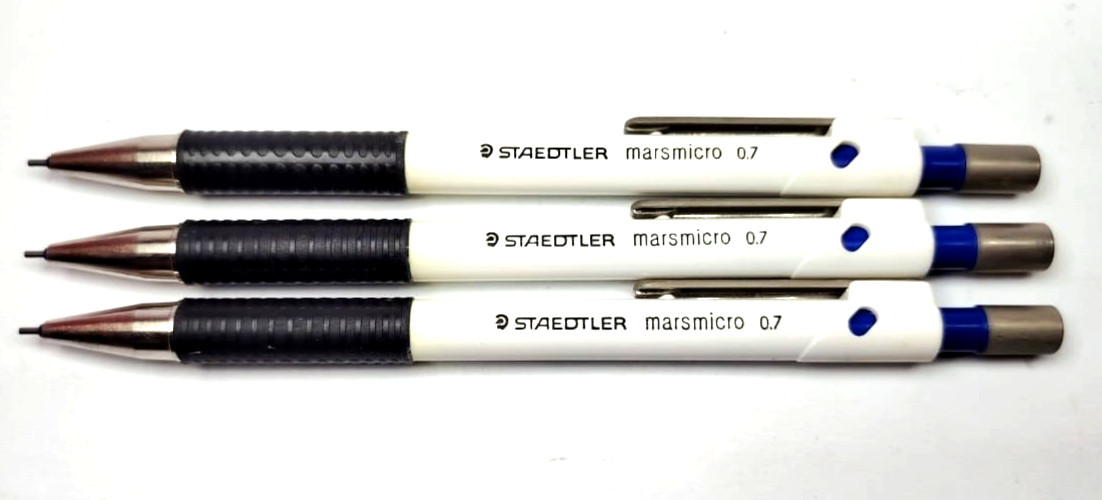 Staedtler Marsmicro 0.7mm Precision Mechanical Pencil Set (3-pcs, New In Pack)