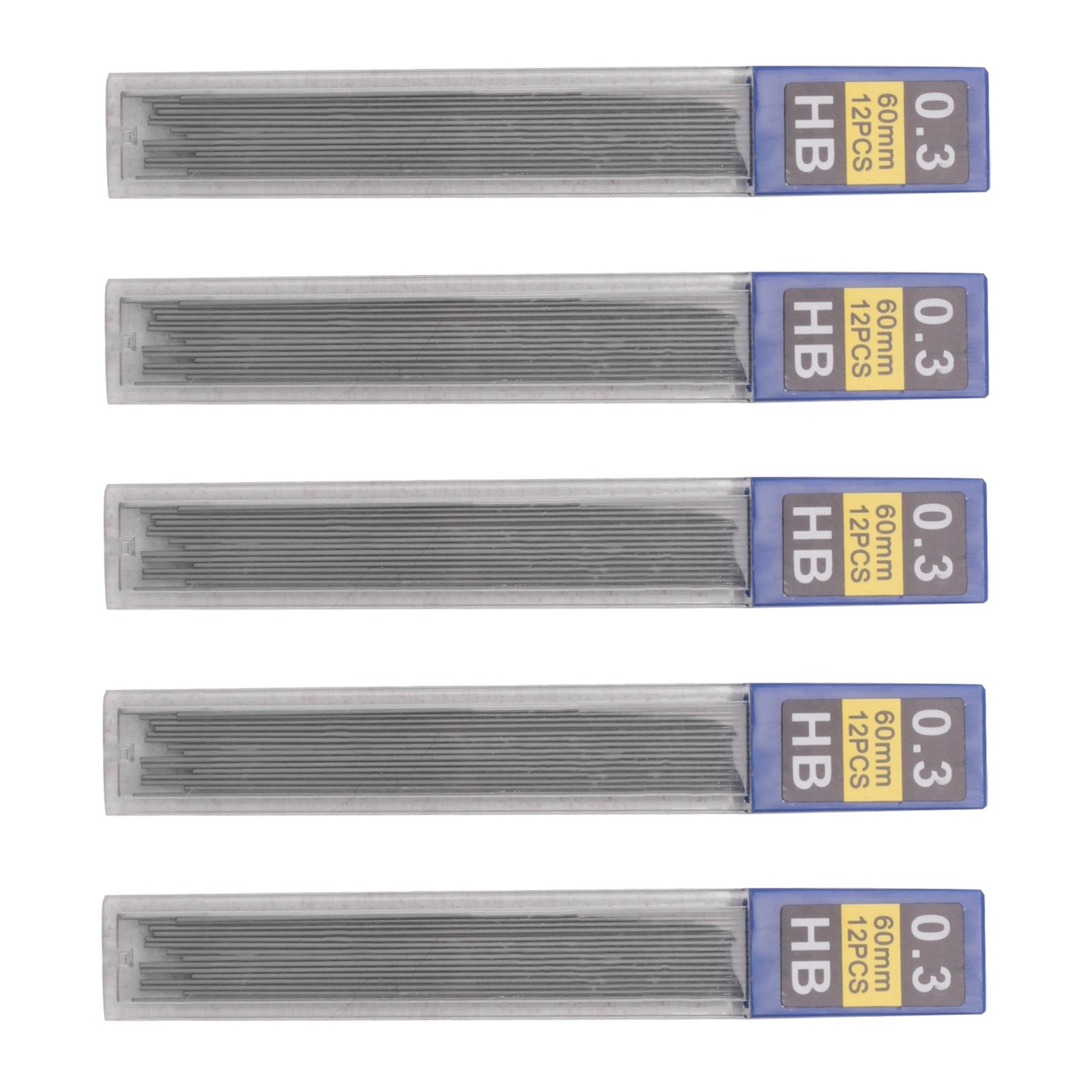 0.3mm Pencil Refills, 5Pcs/Set for Use and Student Stationery H2M65270