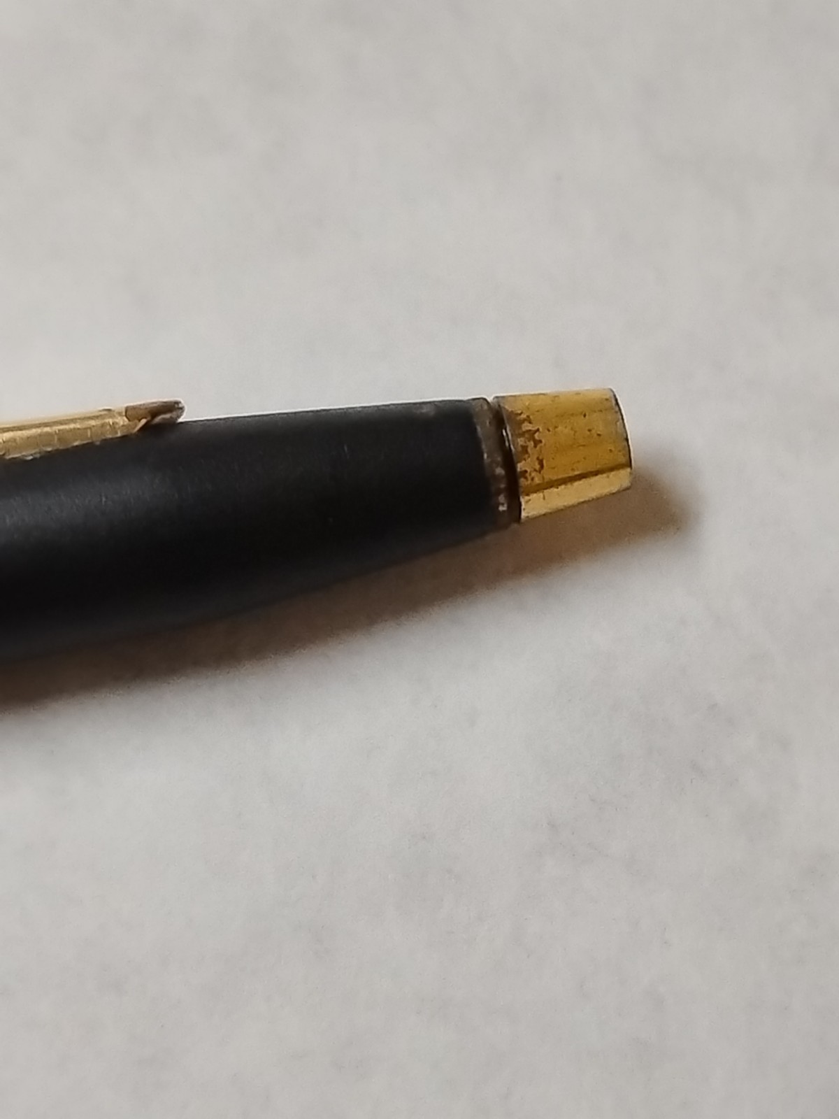 Vintage Cross Classic Century Black Matte Gold Trim Mechanical Pencil #F8