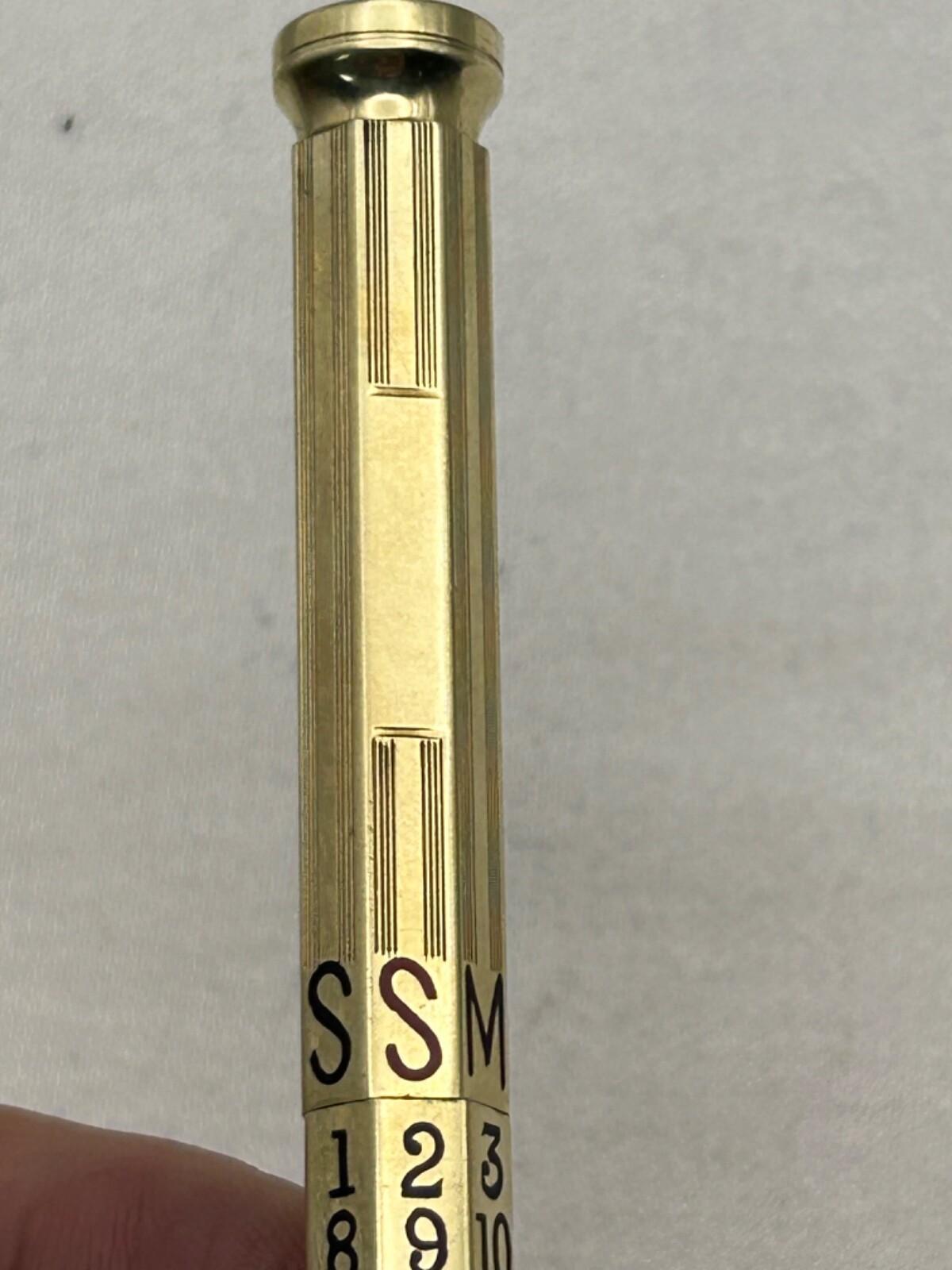 Perpatual Calendar 14K Solid Gold Pencil-Exc. Condition