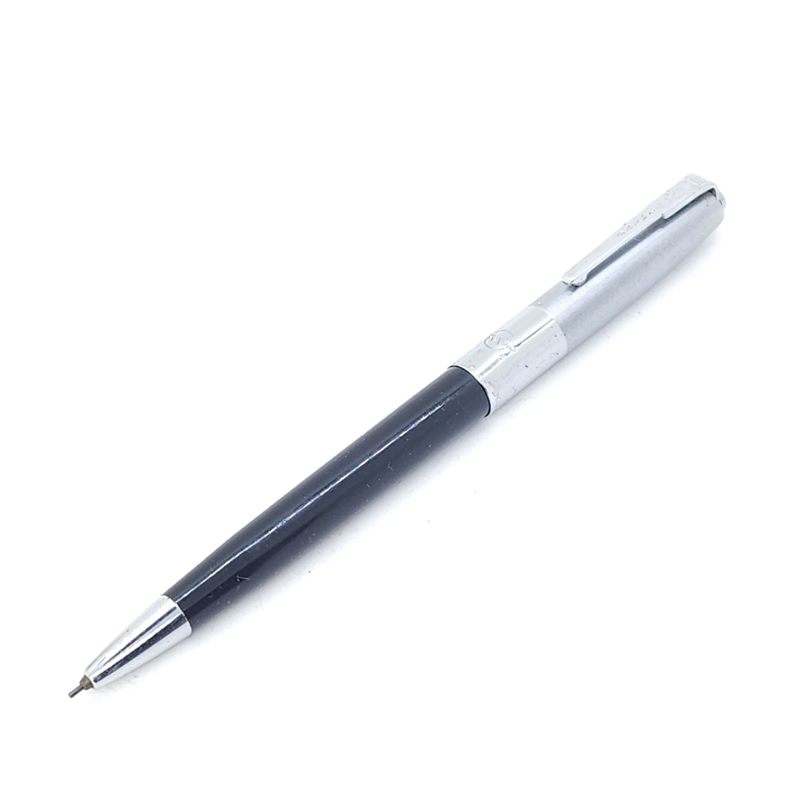 Waterman Vintage Mechanical Pencil 1950’s Black /Chrome Trim Click Body