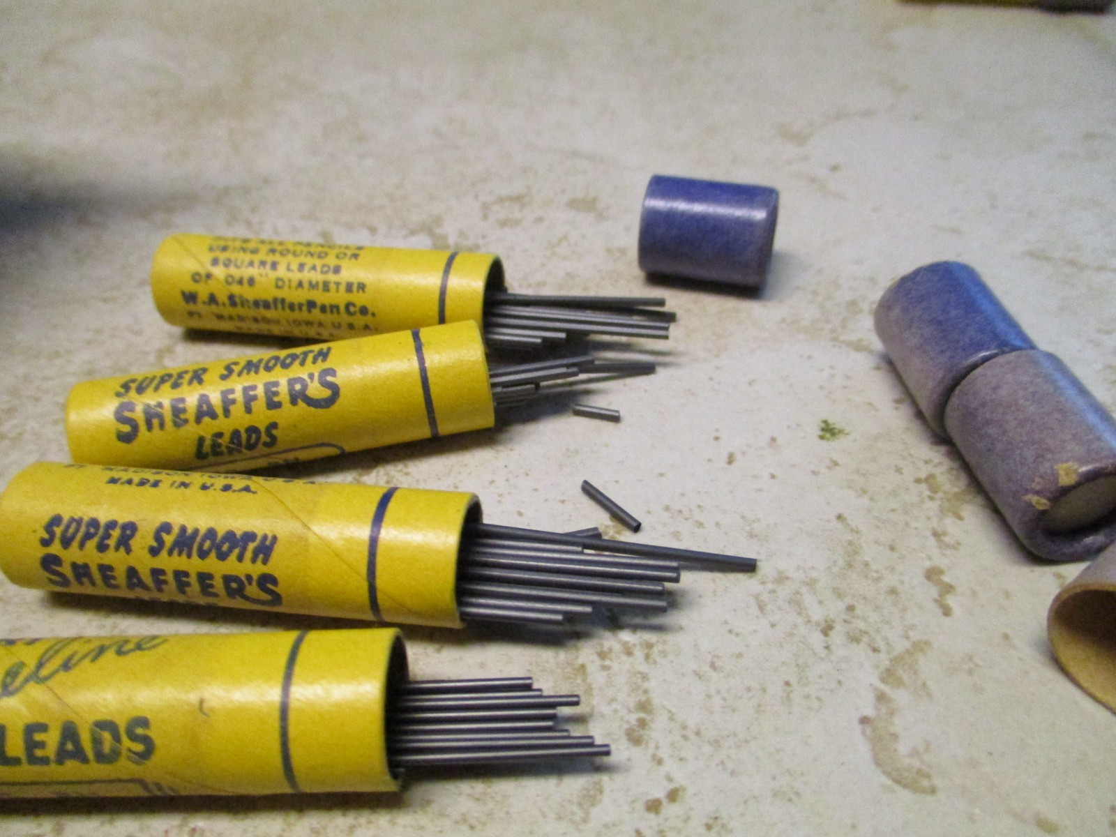 VTG Lot Sheaffers Super Smooth FIne line Leads 15c HB Lof of 4 2B 15C L16
