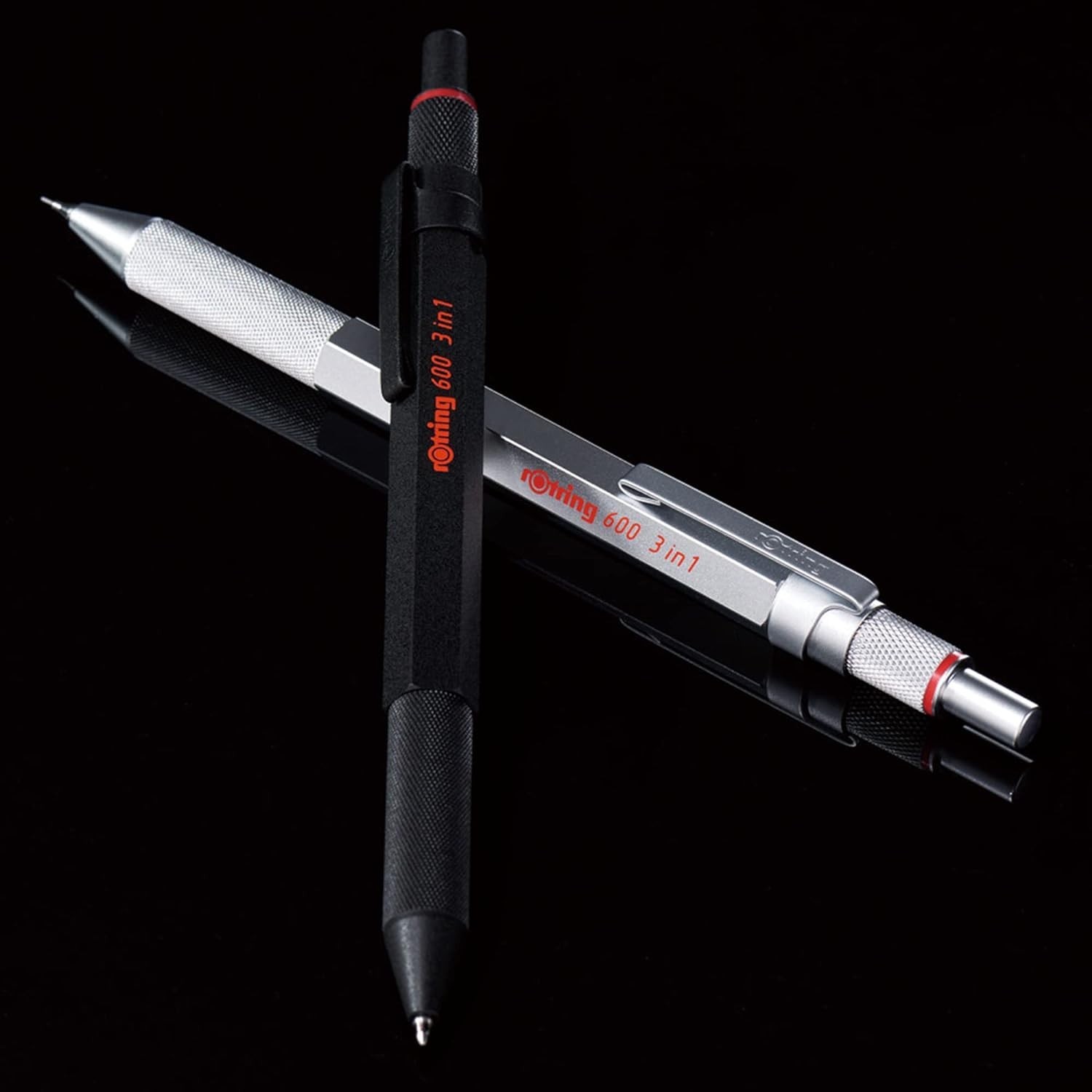 Sophisticated 600 3-in-1 Pen & Pencil – Switch Between Black, Red & 0.5mm Lead