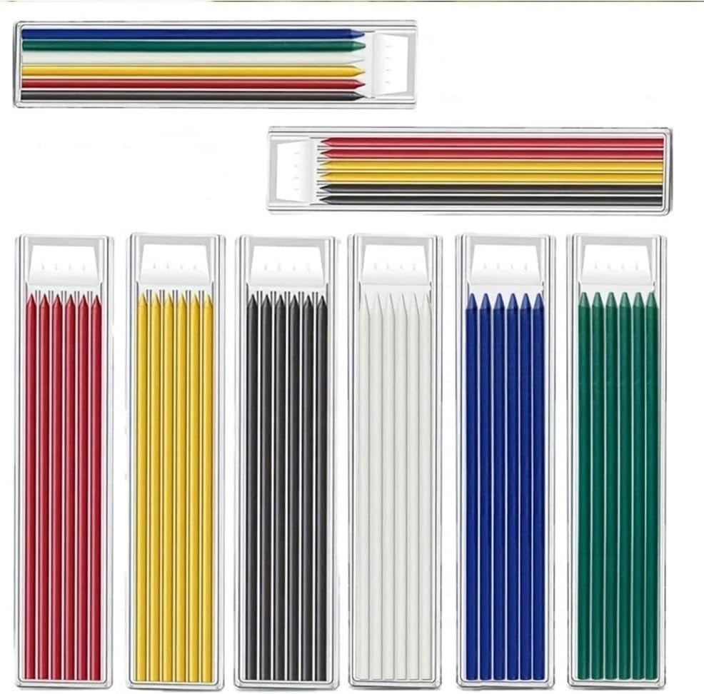2.8mm Colored Replaceable Refill Rods for Woodworking Pencil Deep Hole Leads …