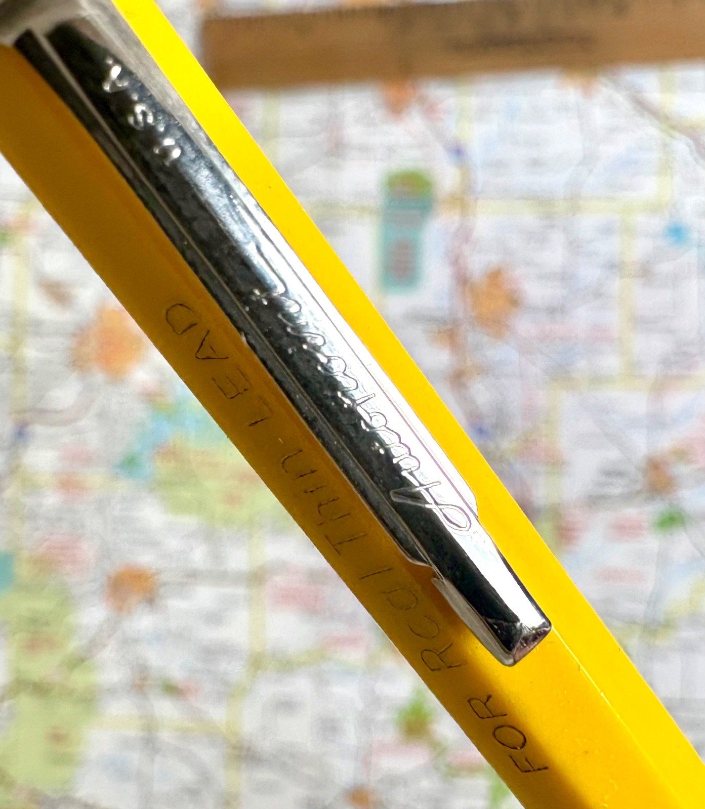 Vintage Autopoint Utility Real Thin Leads (0.9 mm) Mechanical Pencil – Yellow