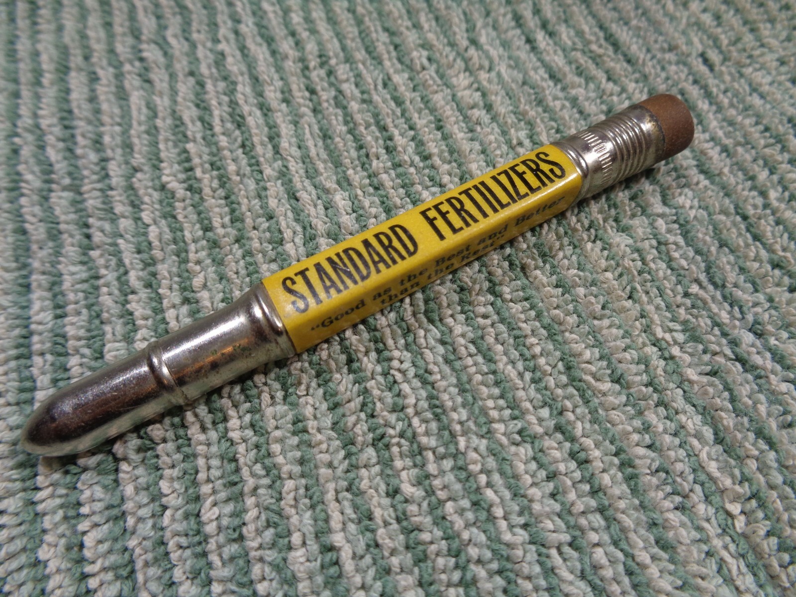 Vtg Standard Fertilizer Chemical Mechanical Pencil Spare Lead Storage Container