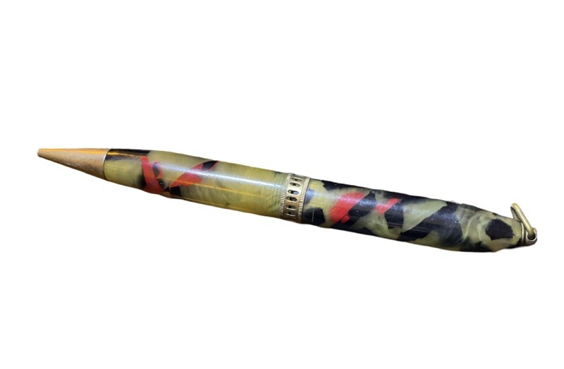 Antique Black, Green & Red Celluloid Golf Pencil – 1930’s