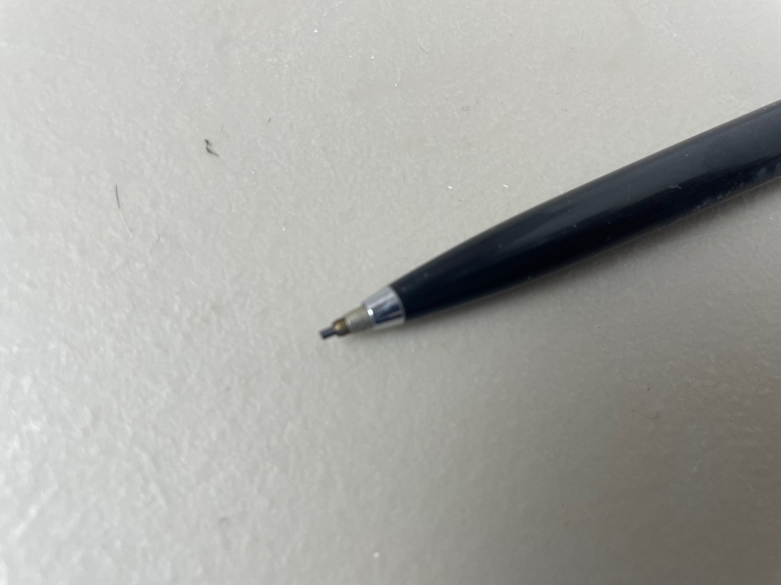 Vintage Parker Jotter cartridge mechanical pencil 0.9mm, black/brushed metal