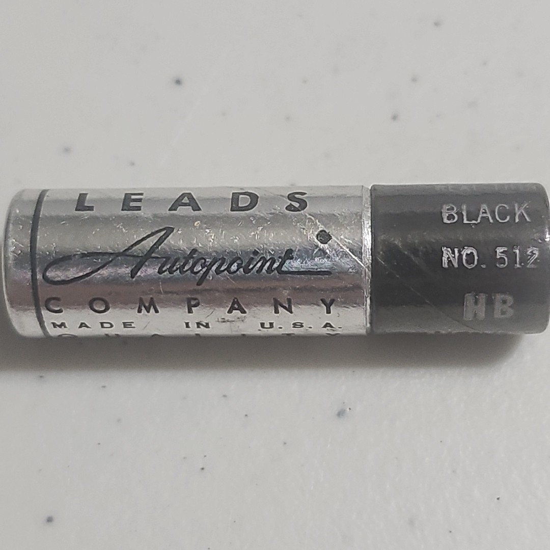 Autopoint Leads, 36ea Real Thin Black # 512 HB Medium