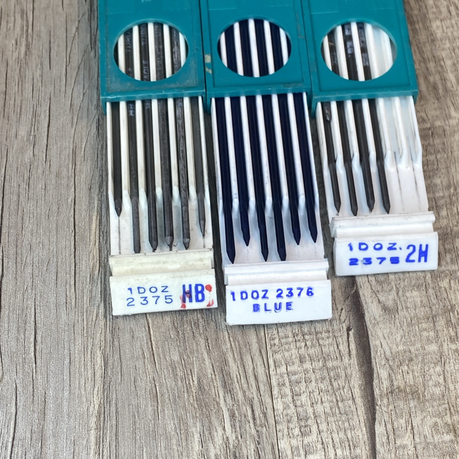 VTG Eagle Turquoise Mechanical Drafting Lead Holder Drawing Pencil And Lead Set
