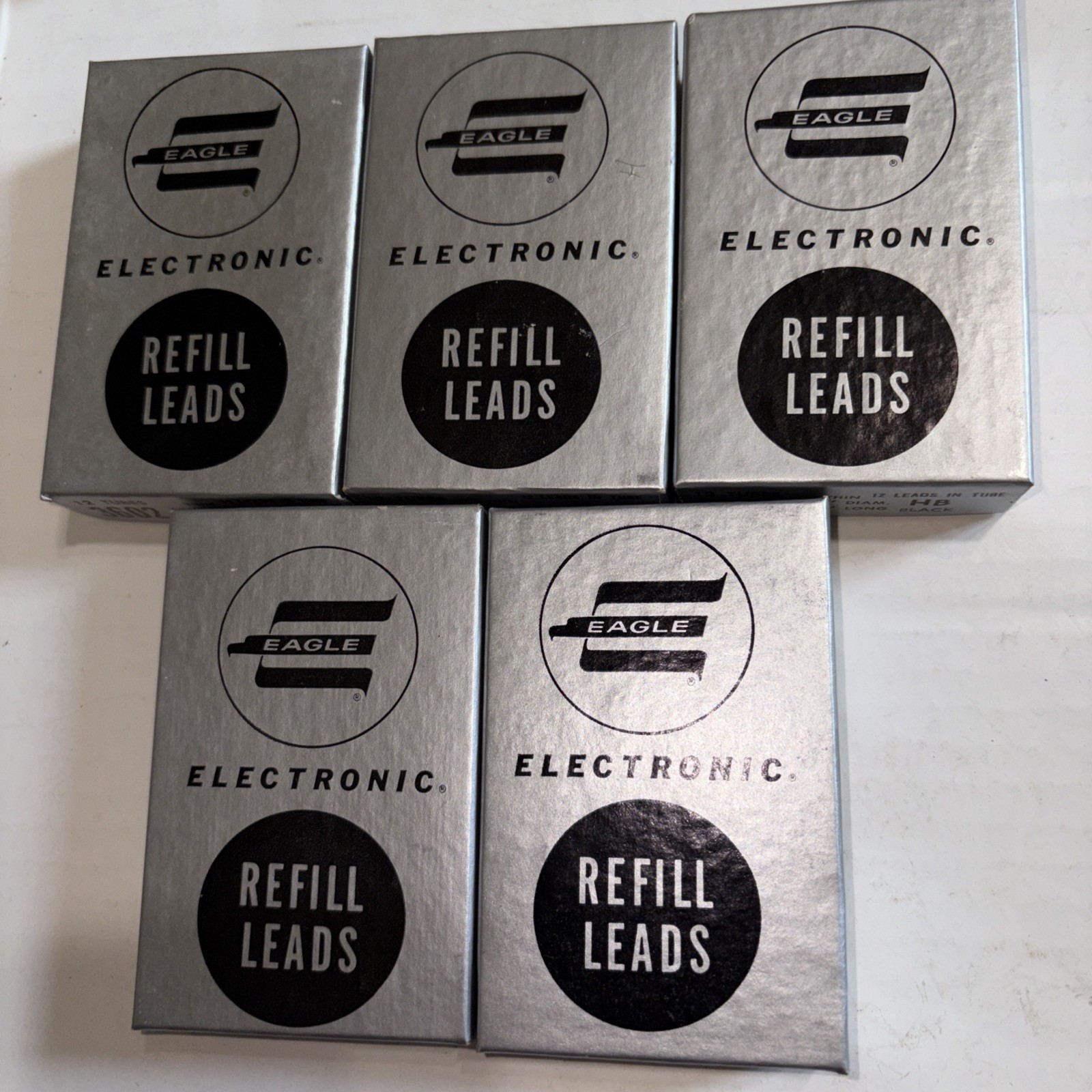 Lot Of 60 Tubes Eagle Electronic 3602 Refill Leads H HB 2H F .036”x 2 3/4”