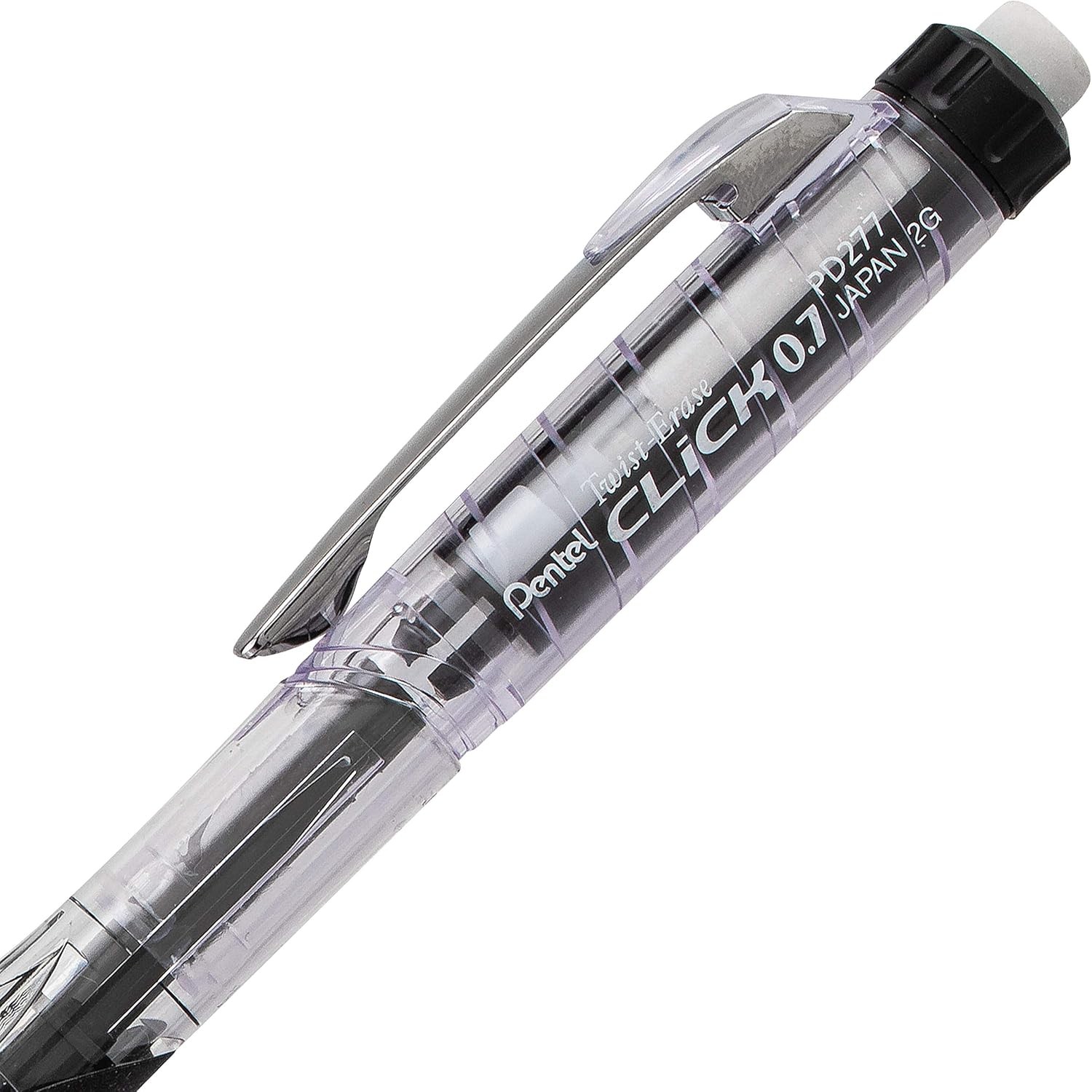 Twist-Erase Click Mechanical Pencil (0.7mm), Pack of 6 Pencils with 2 Pack of