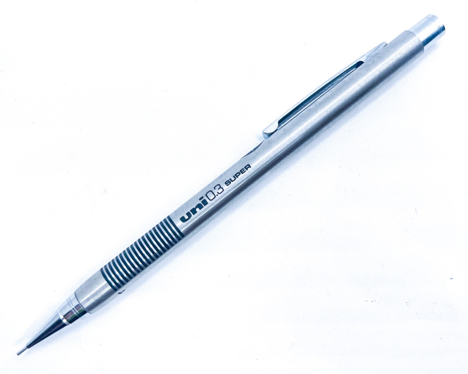 NOS Mitsubishi Super Uni Mechanical Pencil 0.3 0.3mm Etched Initial Version