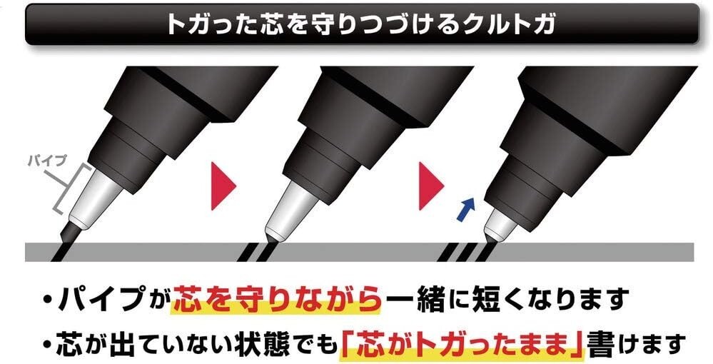Uni Kuru Toga Roulette Model Auto Lead Rotation 0.5mm Mechanical Pencil Silver
