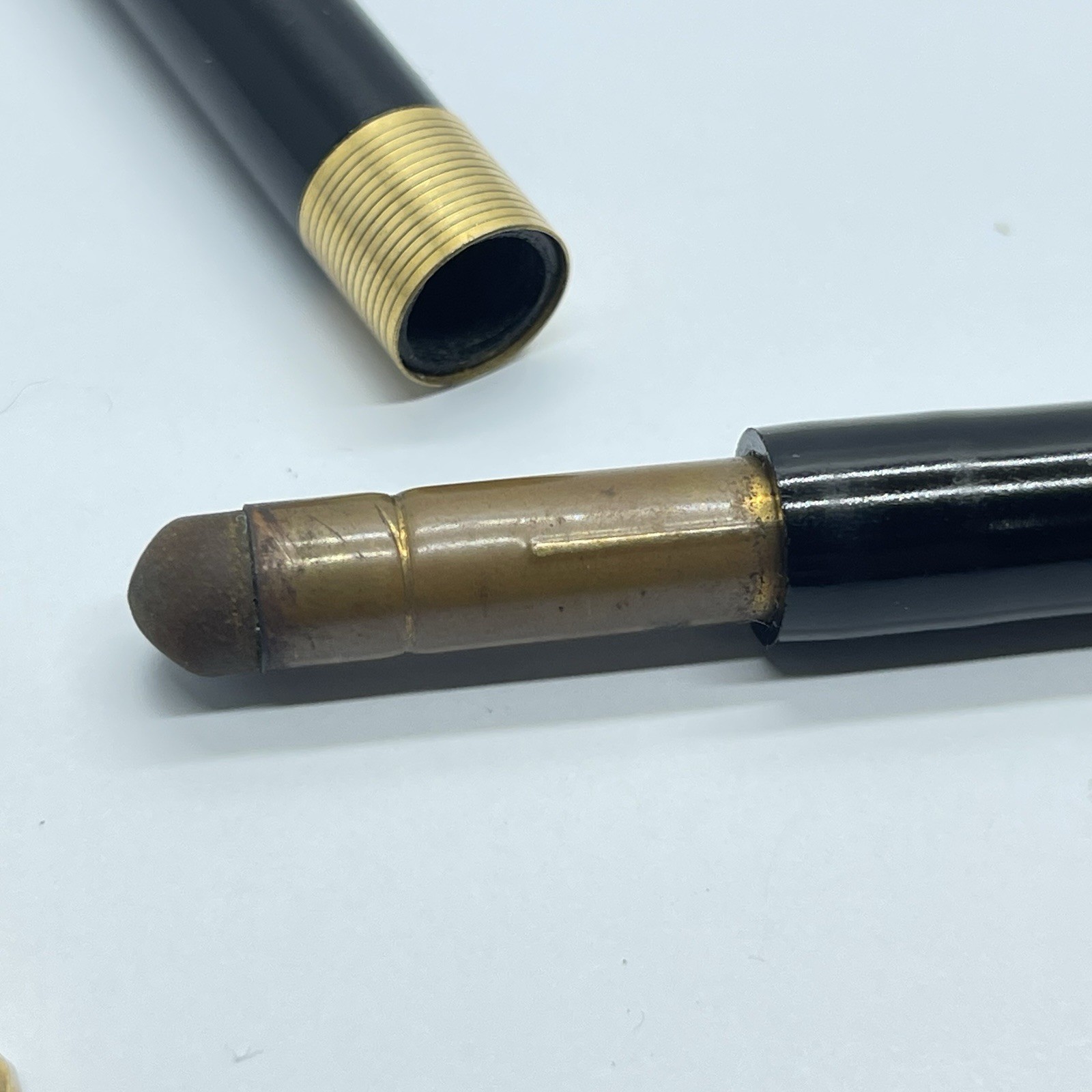 Penman USA Black and Gold Tone Mechanical Pencil with Name ” Fern Able” Vintage