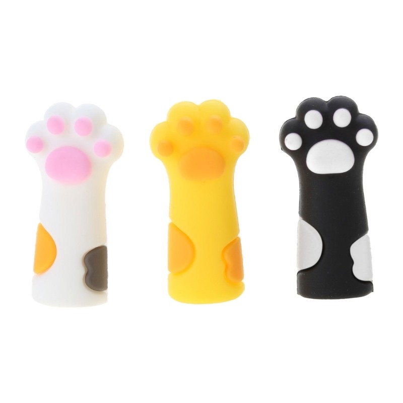 3Pieces Silicone Pencil Tip ProtectorsPencil Covers for Kid Student Class Reward