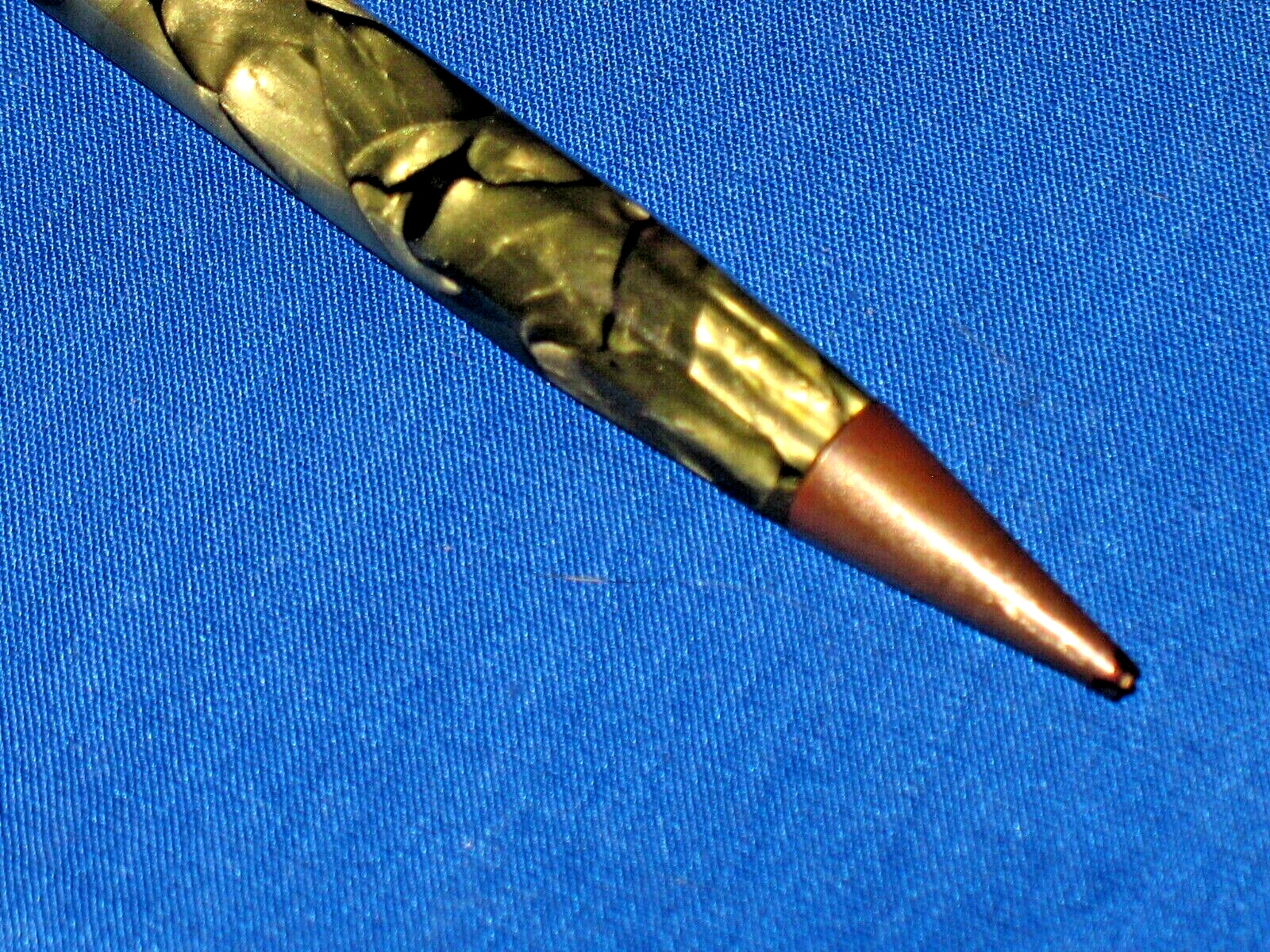 Mechanical Pencil Vintage Marbled Green W/ Eraser, Pocket Clip Clutch Pencil