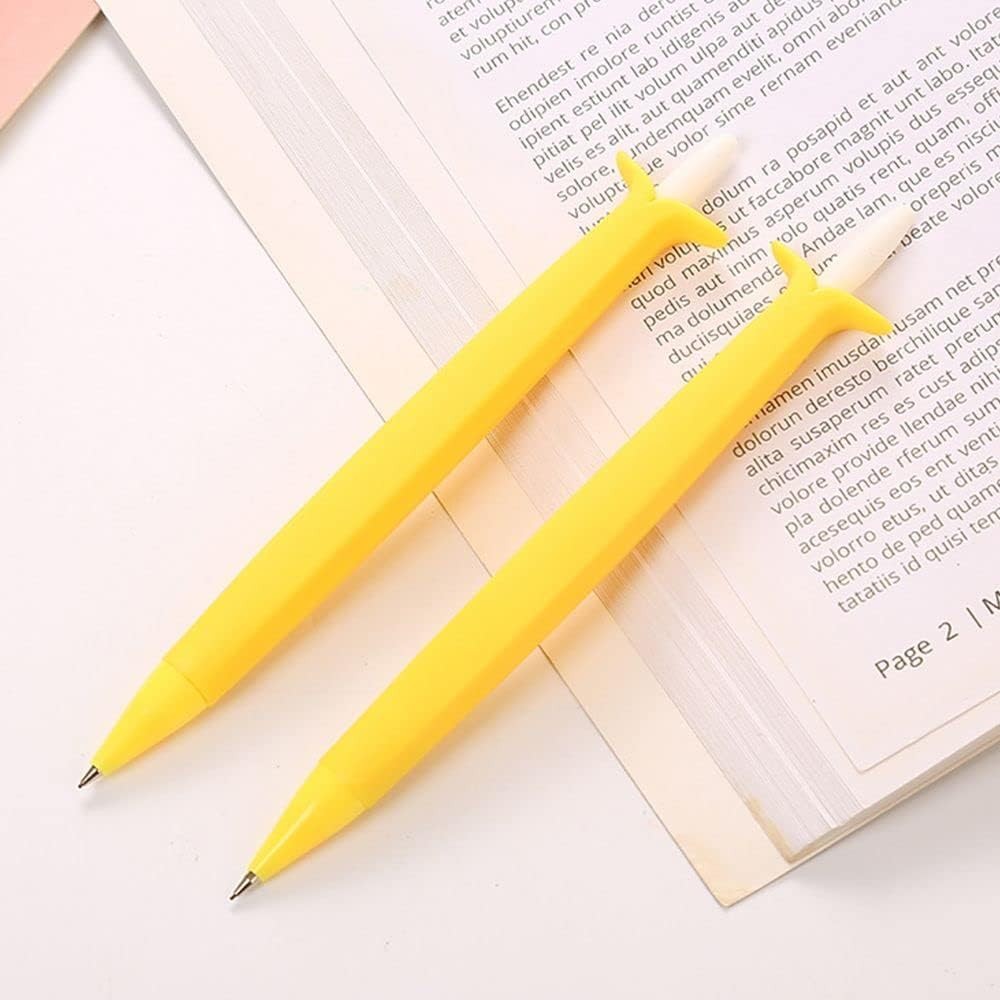 2Pcs Yellow Banana Fruit Cute Writing Supplies Kids Gifts Drawing Students Me…