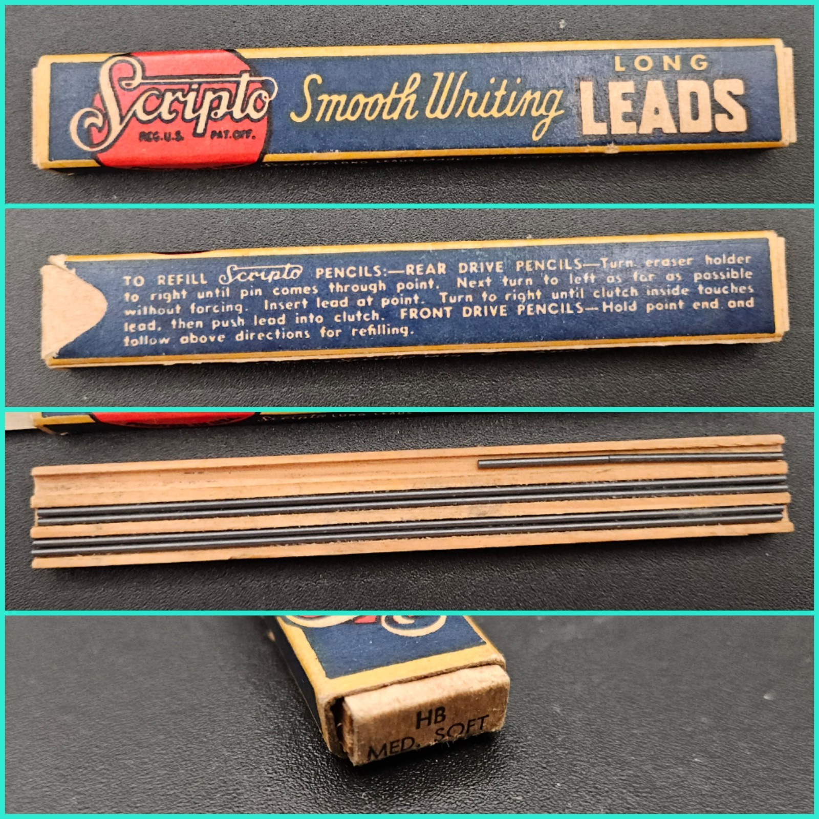 Vintage Mechanical Pencil Lead Eraser Lot Venus Faber Eversharp Kreisler Scripto