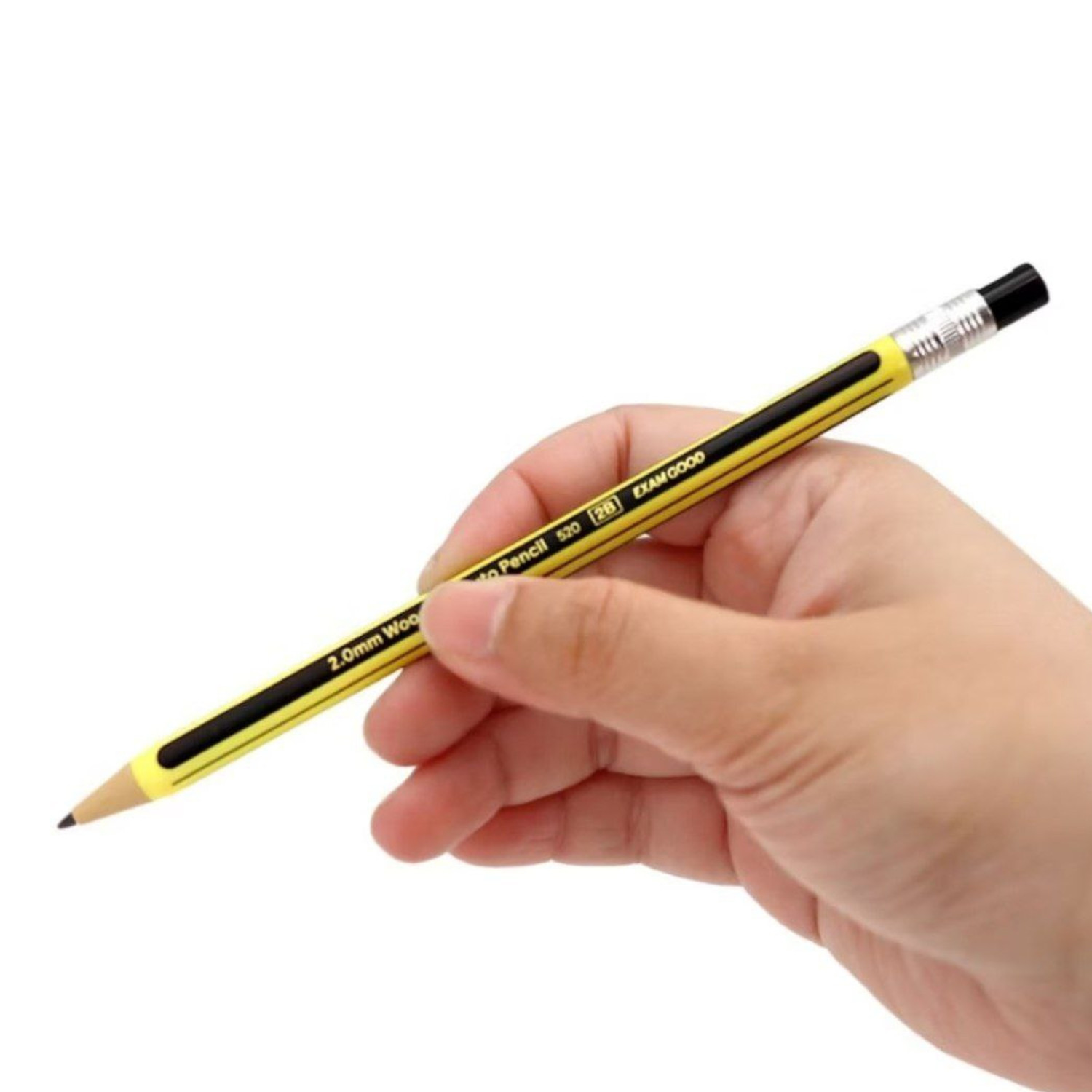 2 Sets (Black + Random) Unicorn Stationery Exam Eco-Friendly Auto Pencil 2.0mm