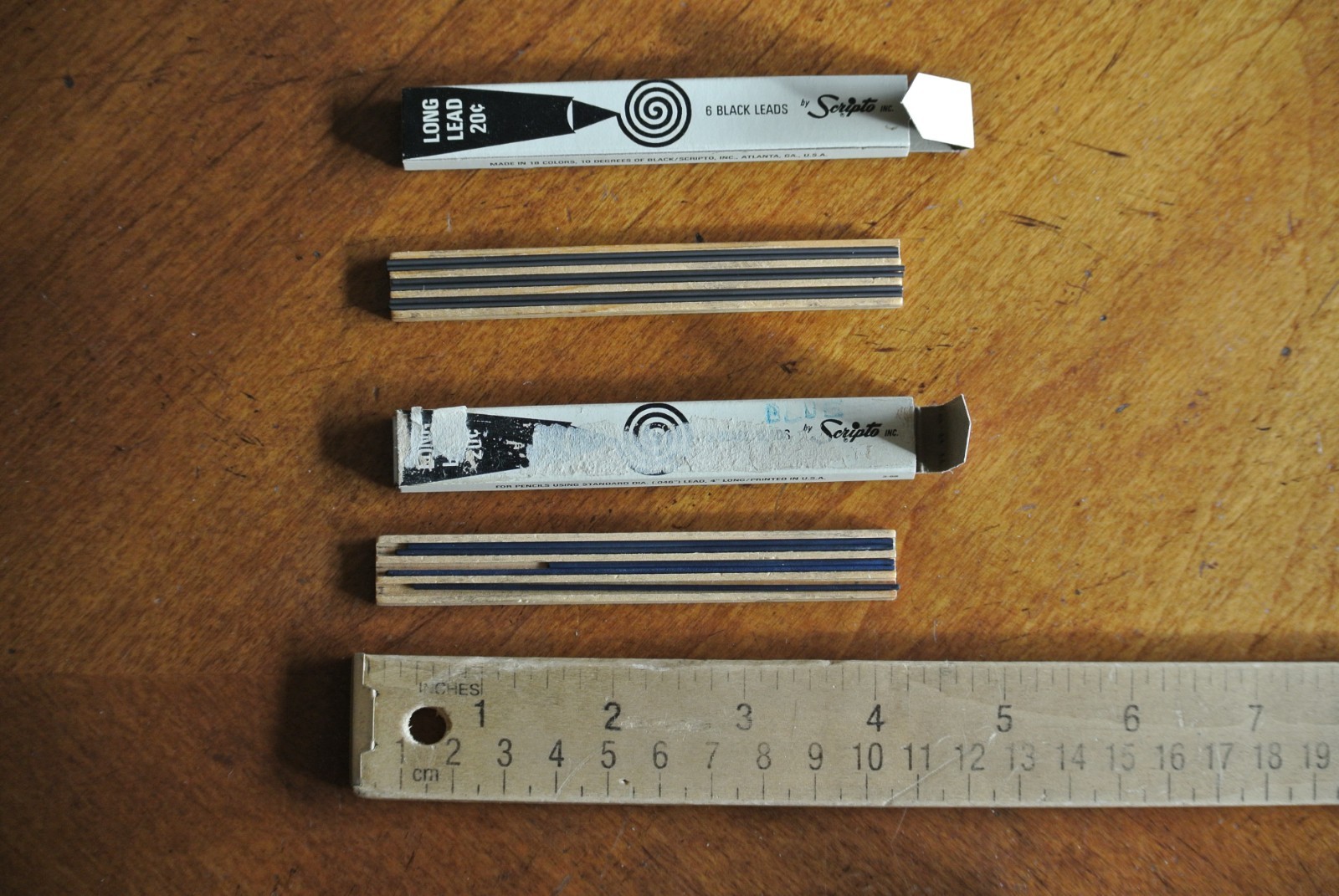 Vintage SCRIPTO Mechanical Pencil Leads Mixed Lot – Some Empty or Partials
