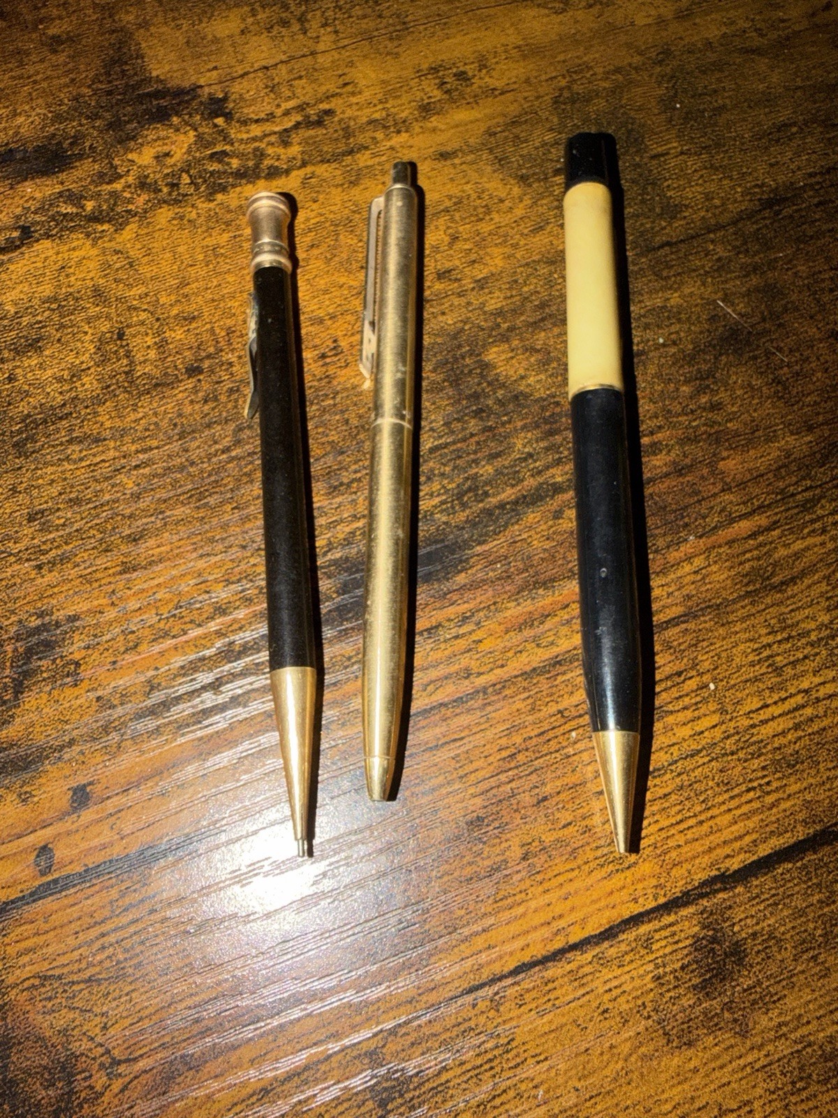 Vintage Mechanical Pencils (3) And One Vintage Paper Mate Pen