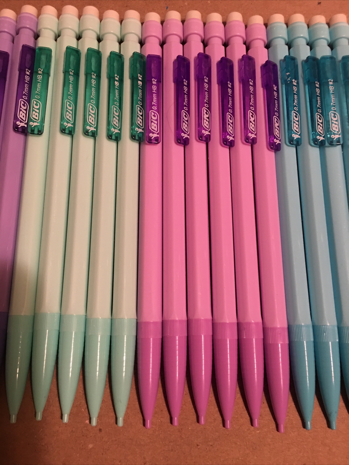 24 pcs Bic Mechanical pencil #2 pastel limited edition extra smooth