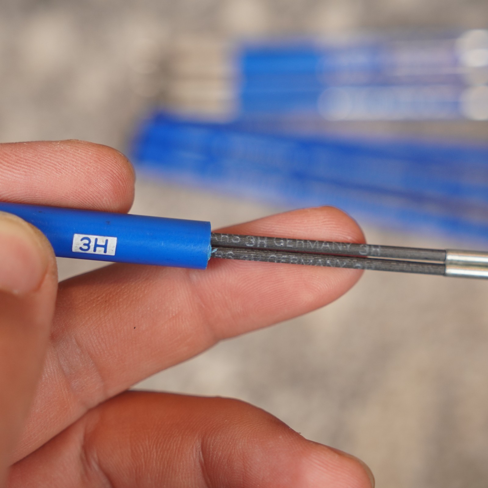 Lot Of 3 Vintage Staedtler Mars 780 Drafting Pencil With 10 Pencil Leads &Eraser