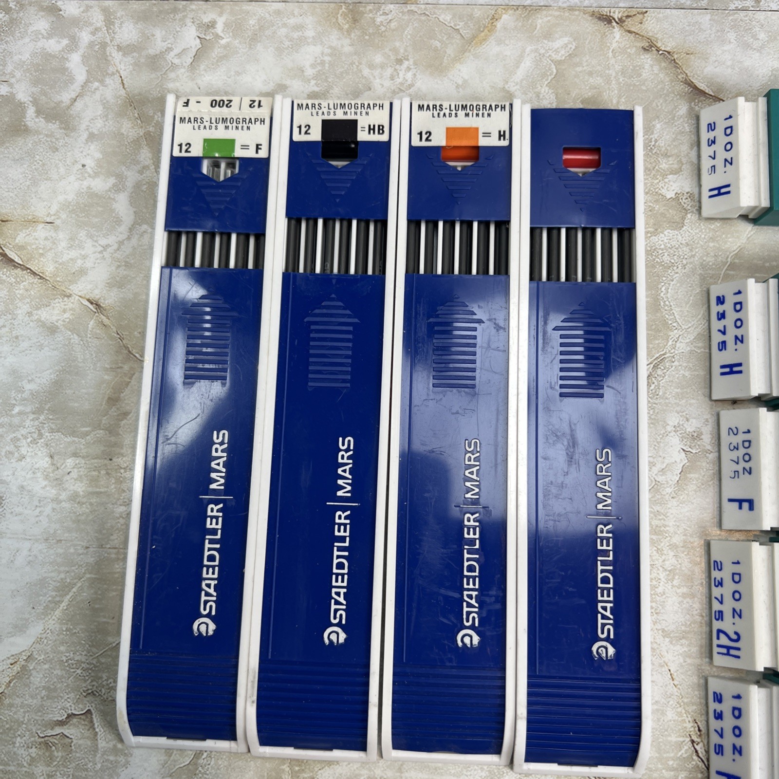 Lot Of Berol Turquoise Eagle & Staedtler Drawing Leads/Pencils Germany Artwork