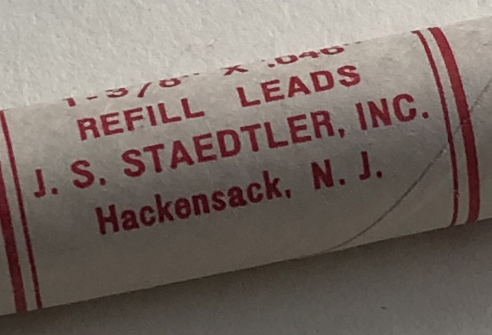 Vintage J. S. Staedtler DIANA Mechanical Pencil Lead RED 1.18mm NOS 12pk USA