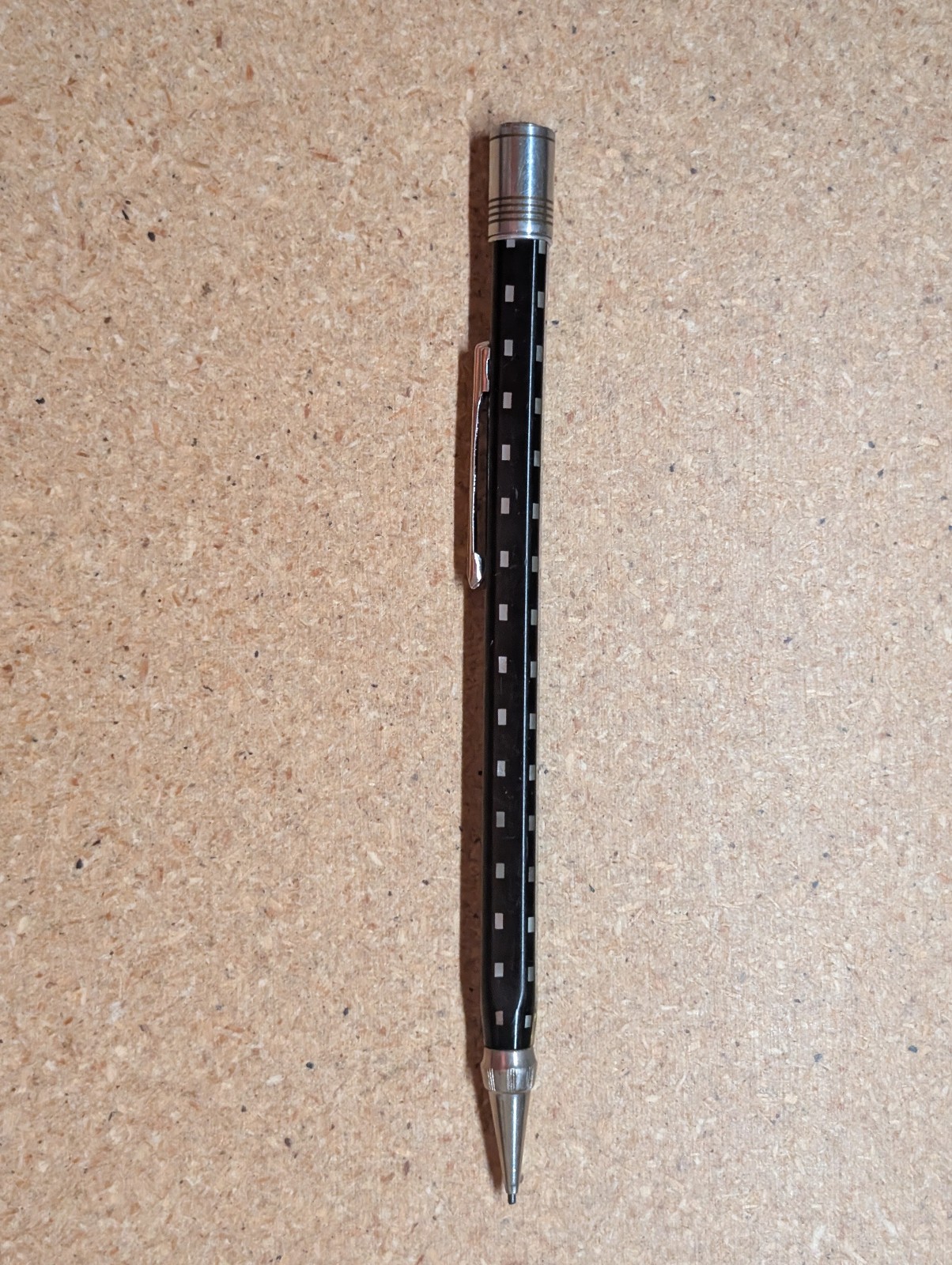 Wahl-Eversharp Square 4 Mechanical Pencil Twist Actuation Black White Squares