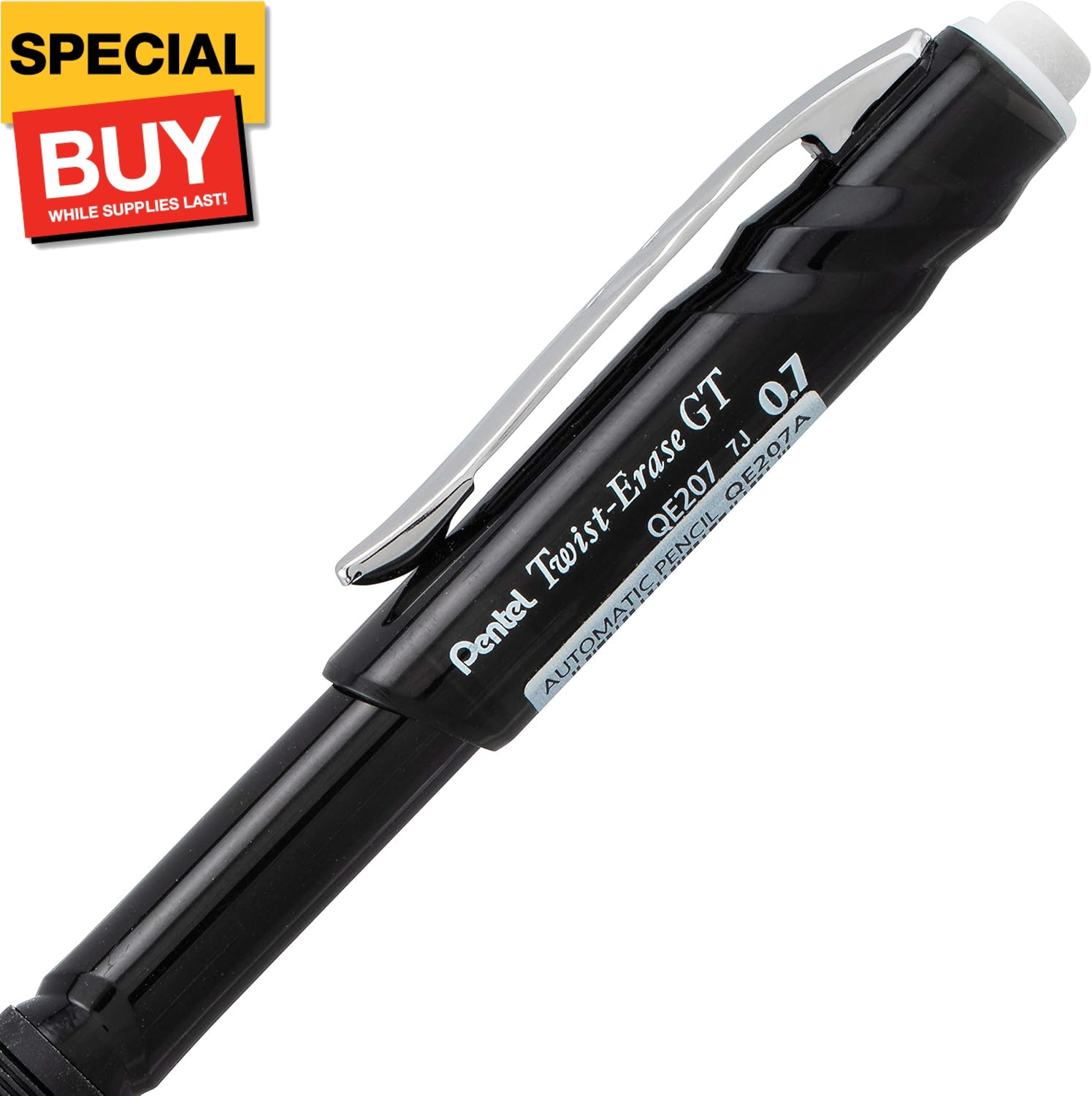 Twist-Erase GT (0.7mm) Mechanical Pencil, Assorted Barrel Colors, Color May Vary