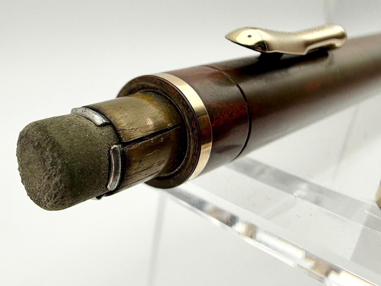 CONKLIN ENDURA OVERSIZE WOODGRAIN HARD RUBBER MECHANICAL PENCIL RARE