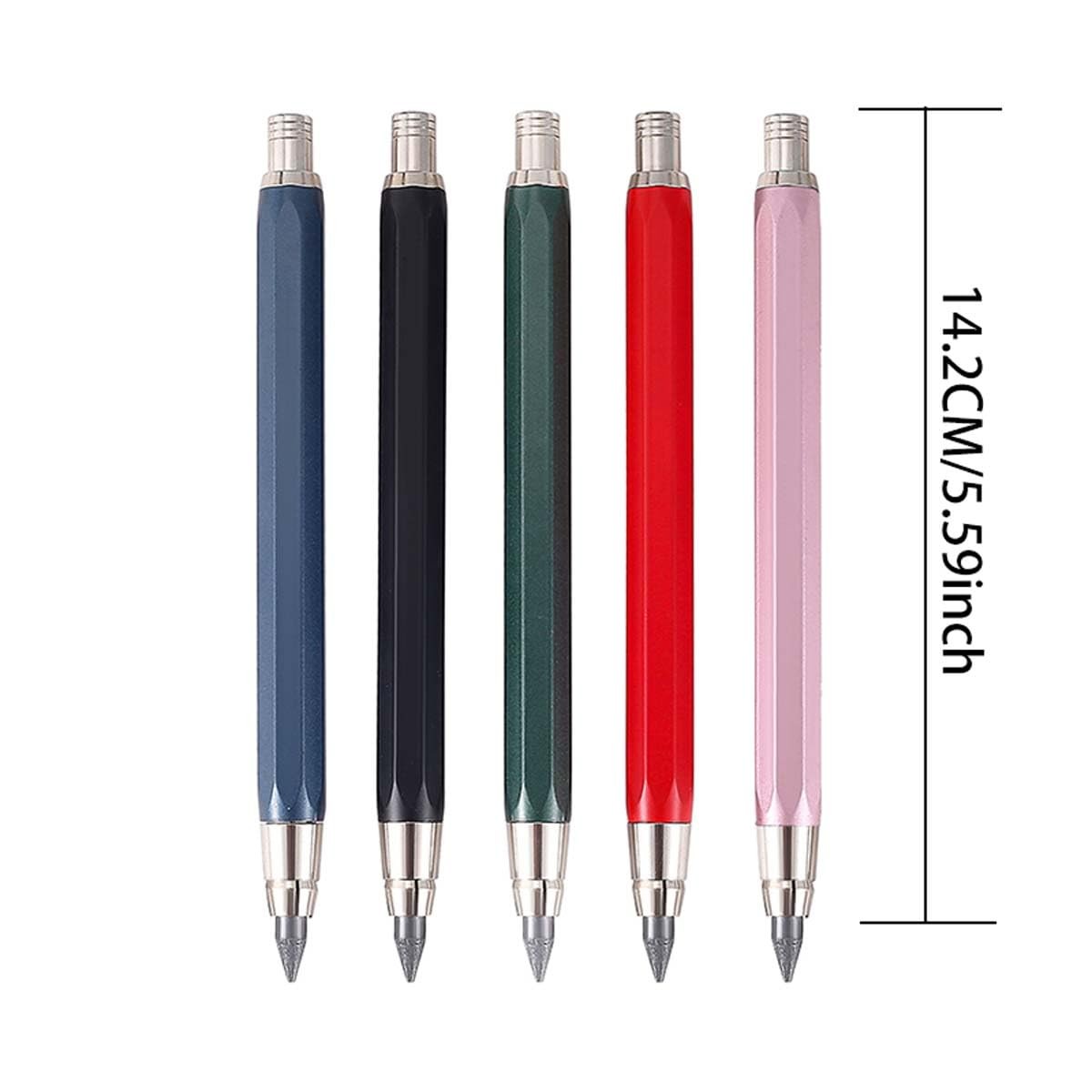 5.6mm Mechanical Pencil Lead Refills, 2B/4B/6B/8B Black & Mixed Color, 2 Boxe…