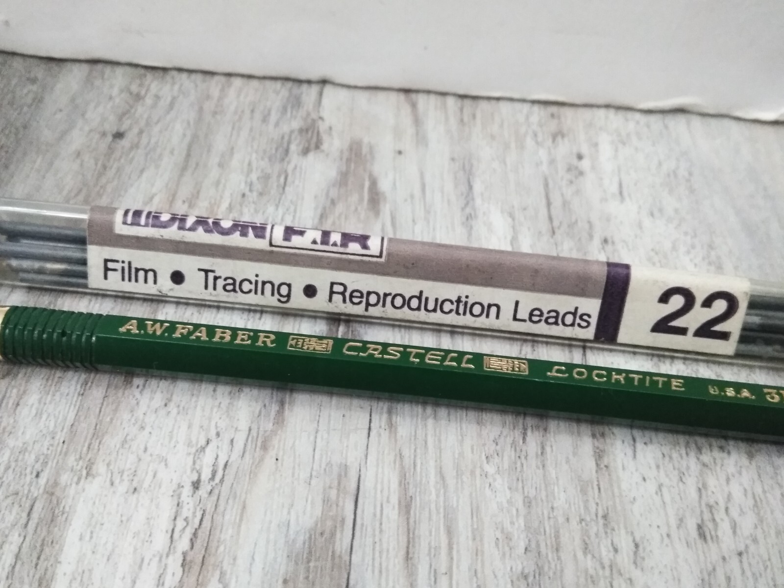 AW Faber Castell Locktite 3H Mechanical Pencil & dixon Lead Box