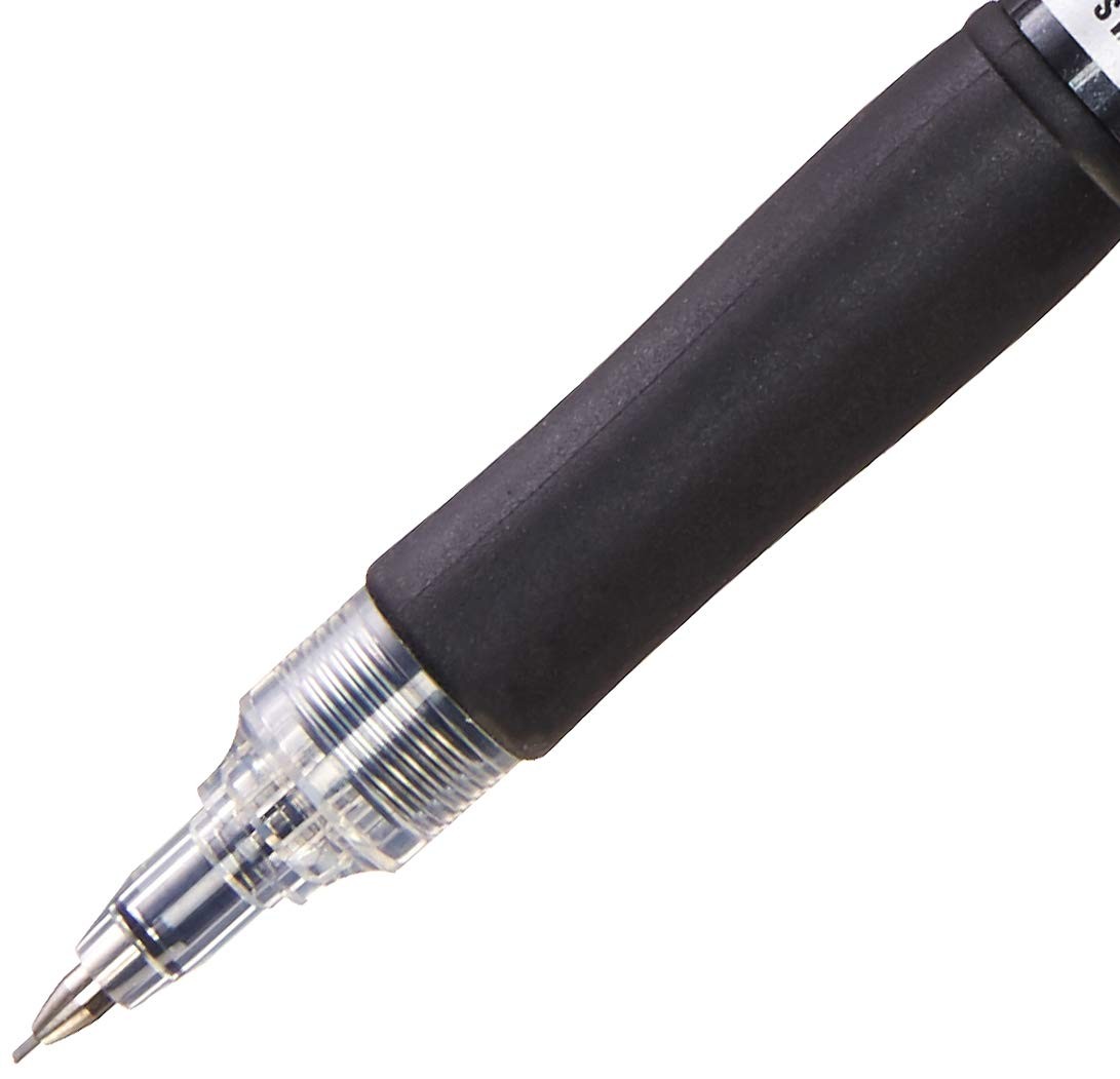 PLATINUM Mechanical pencil Orange Sticker 0.5mm Metallic Black MOLS-200-#1