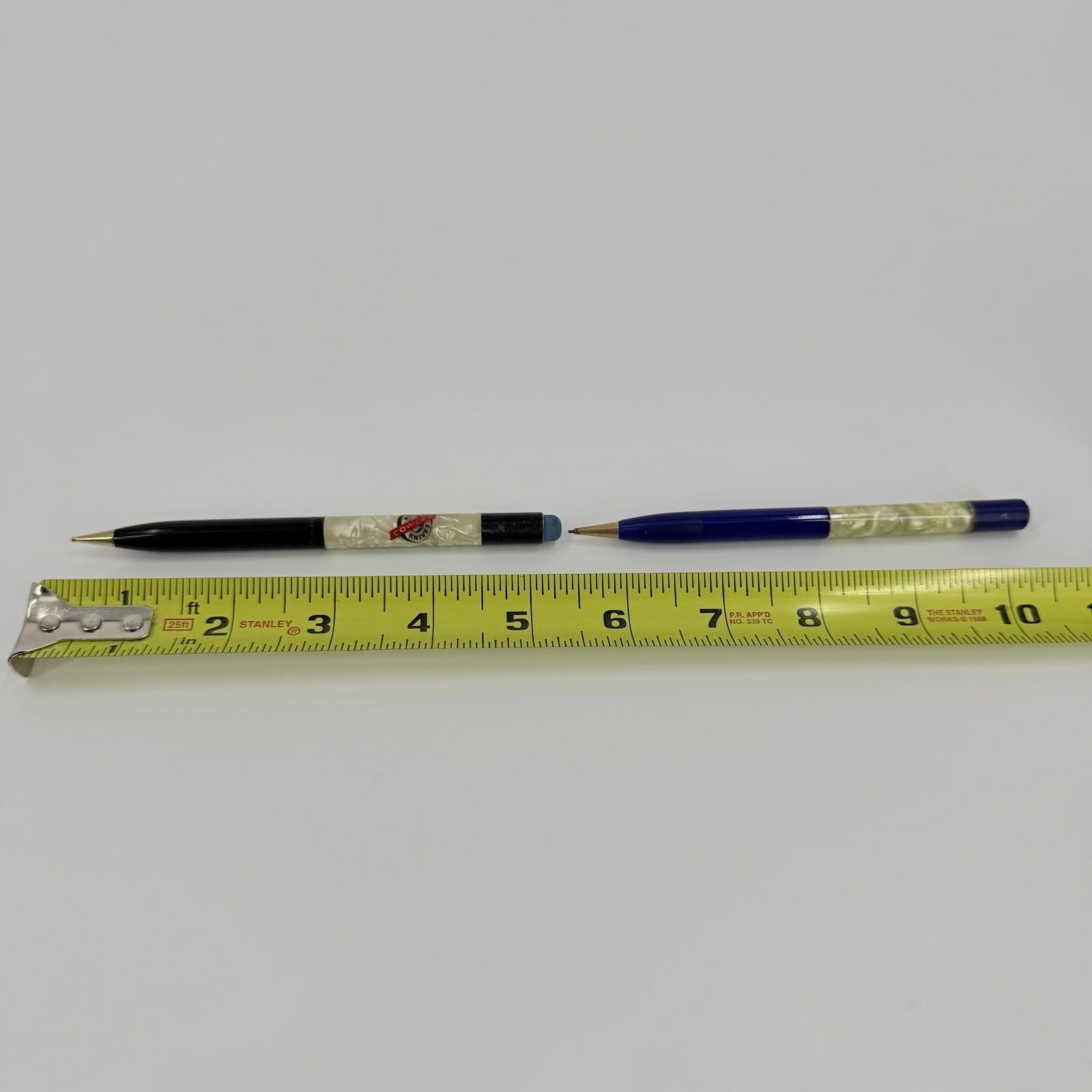 Vintage SHEAFFER’S Pearl Marbled Blue, Black Gold Clip Mechanical Pencils ￼