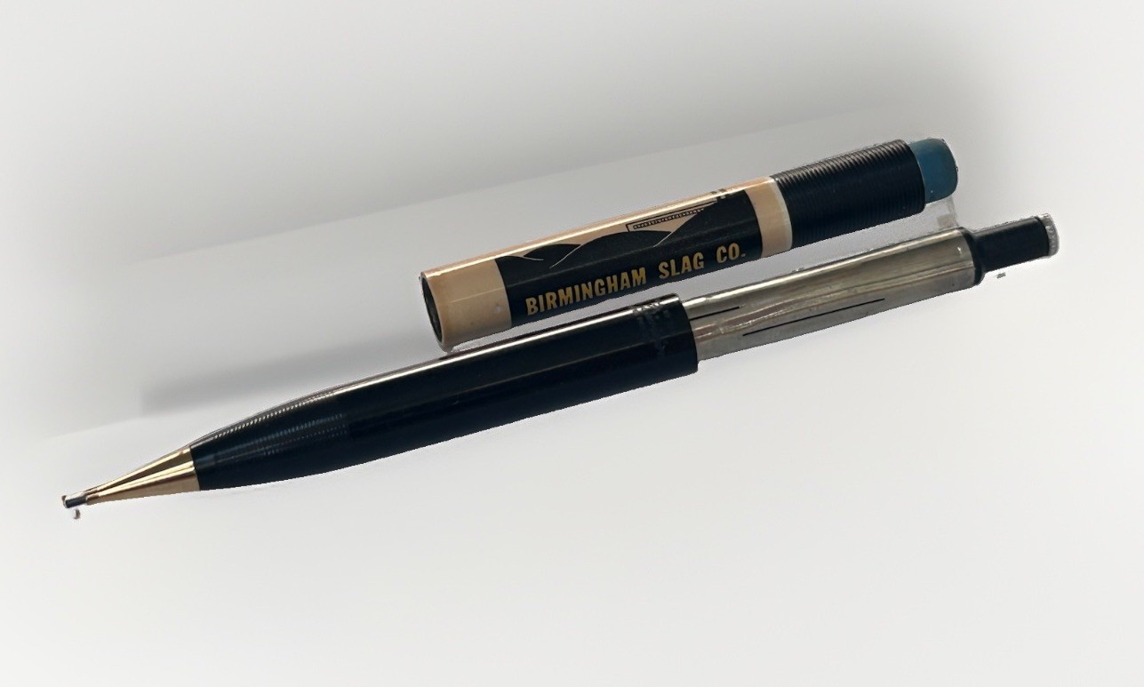 Vtg 1930’s Sheaffer Fineline Mechanical Pencil Advertising BIRMINGHAM SLAG CO.