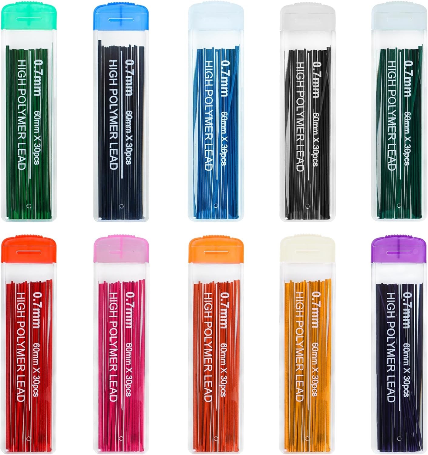 10 Color Lead Refills 300 Pieces Colored Mechanical Pencil Lead Refills for Home