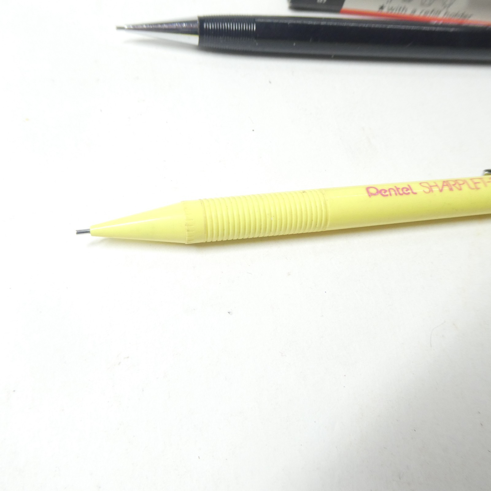 Pentel Pencil Lot 0.5mm P-225 Black & Sharplet-2 A125 Yellow Vintage Japan