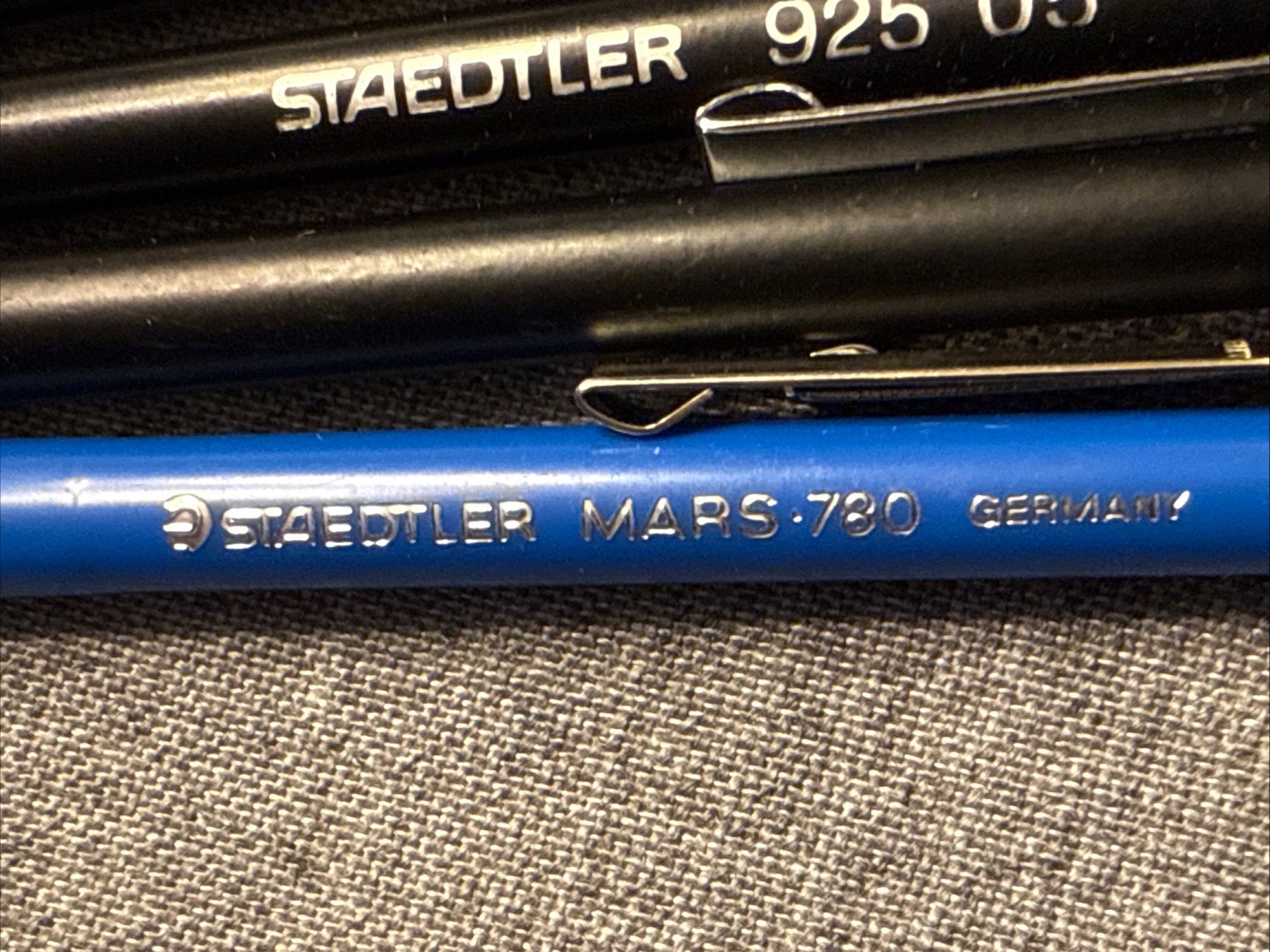 Staedtler Drafting Set Extras 18 Pcs Case Mechanical Pencils 03,05,07 Mars 780