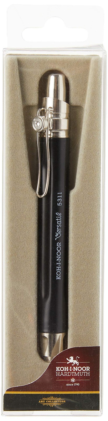 Koh-I-Noor Mechanical Hardtmuth Lead Holder with 5.6mm x 80mm Lead, Black wit…