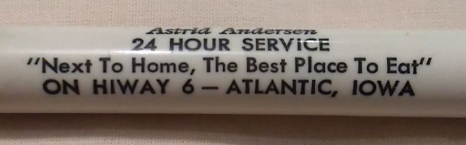 Vintage Redipoint Mechanical Pencil Modern Truck Stop Cafe Atlantic, Iowa