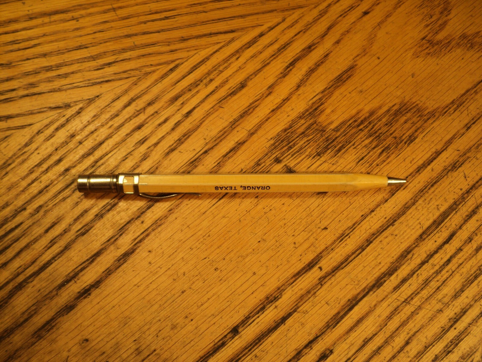 Vintage ADGIF Mechanical Pencil No. 4-47 Harding & Lawler Orange Texas